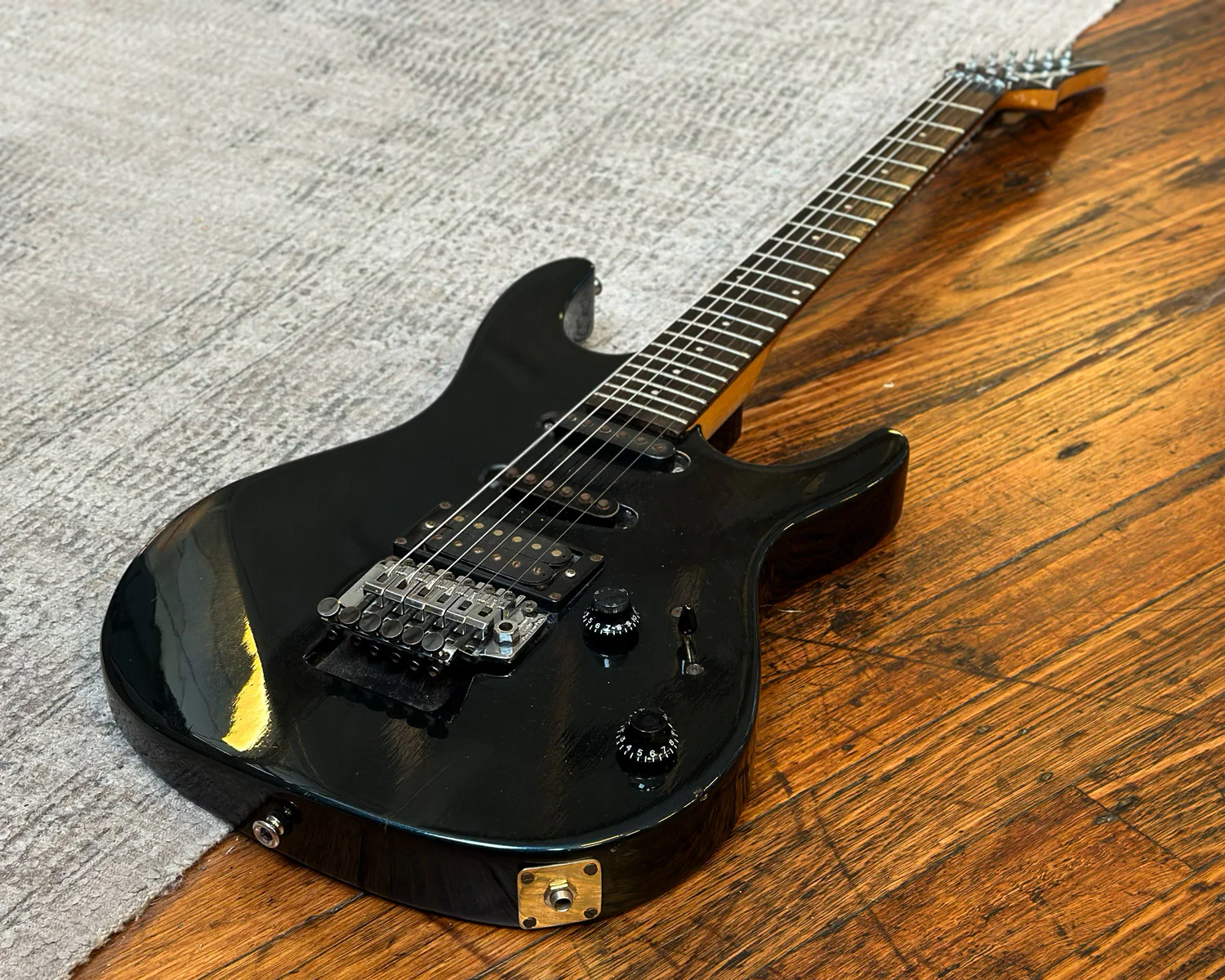 1988 Ibanez RG 340 Roadstar II - Dark Blue w/ HSC - Image 8