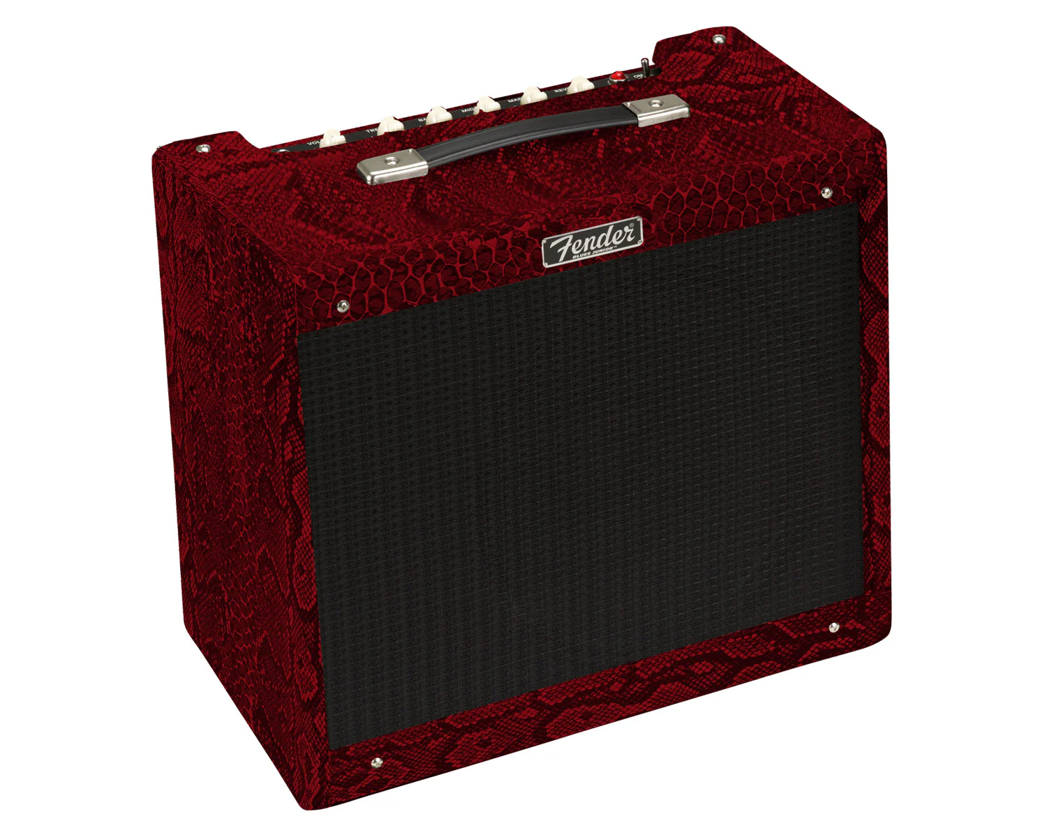 Fender Blues Junior IV 15 Watt 1x12" Guitar Amplifier - Red Snakeskin/Black