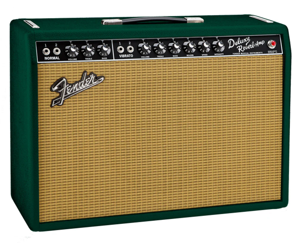 Fender '65 Deluxe Reverb - British Racing Green/Wheat