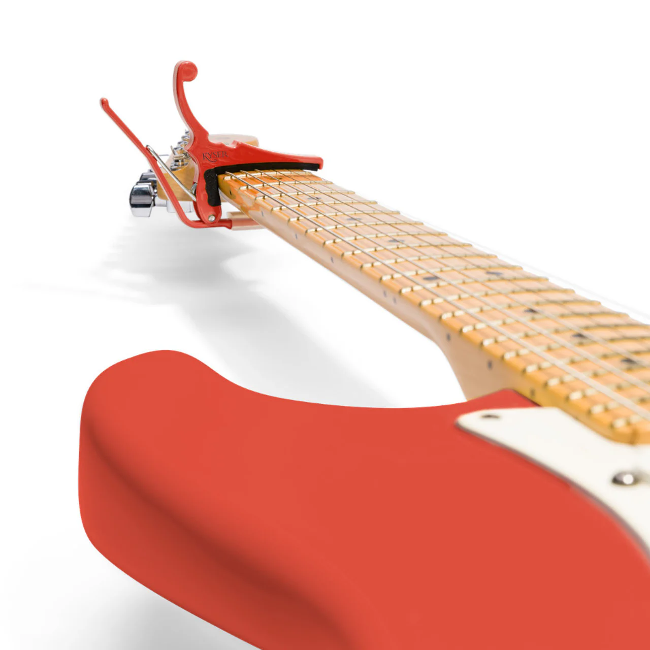 Kyser Fender KGEFFRA Electric Capo - Fiesta Red - Image 2