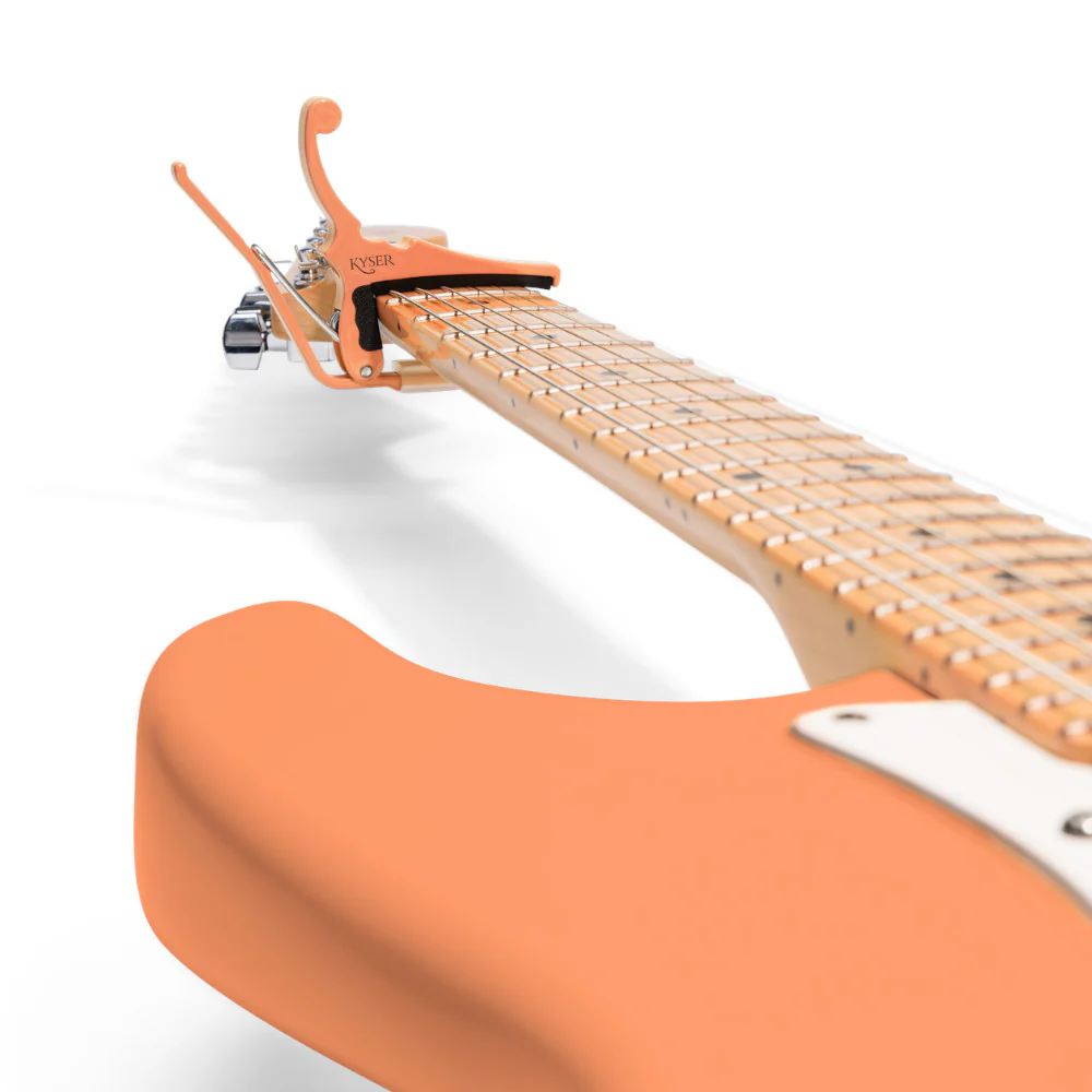Kyser Fender KGEFPPA Quick Change Electric Guitar Capo - Pacific Peach - Image 2