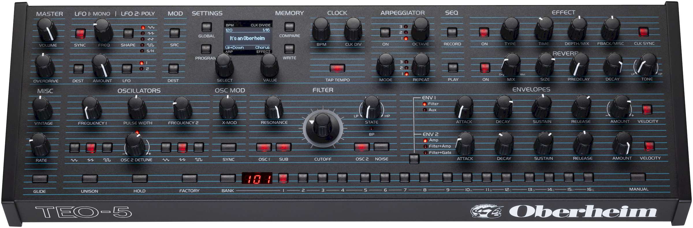Oberheim TEO-5 5-Voice Desktop Synthesizer Module - Image 3