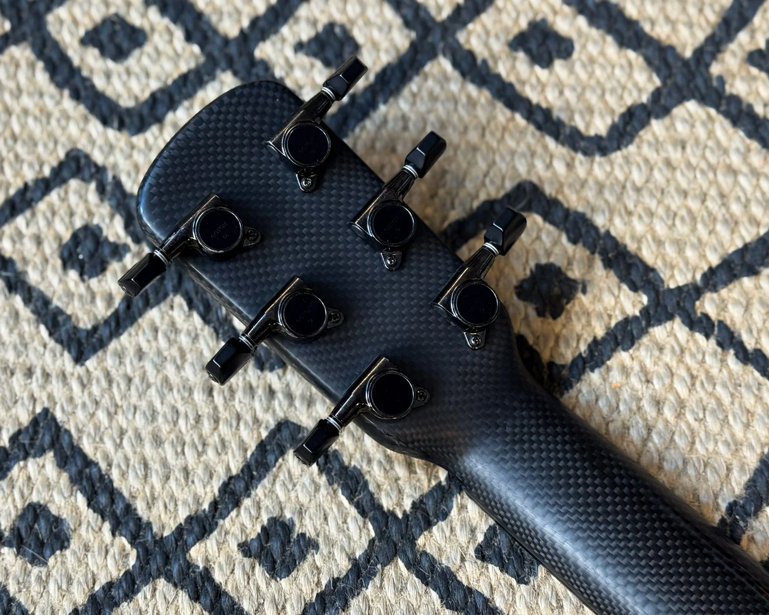 One of One Blackbird Super OM Custom Fretless Carbon Fibre Orchestral Model Acoustic Guitar w/Fishman TriplePlay MIDI Pickup - Image 6