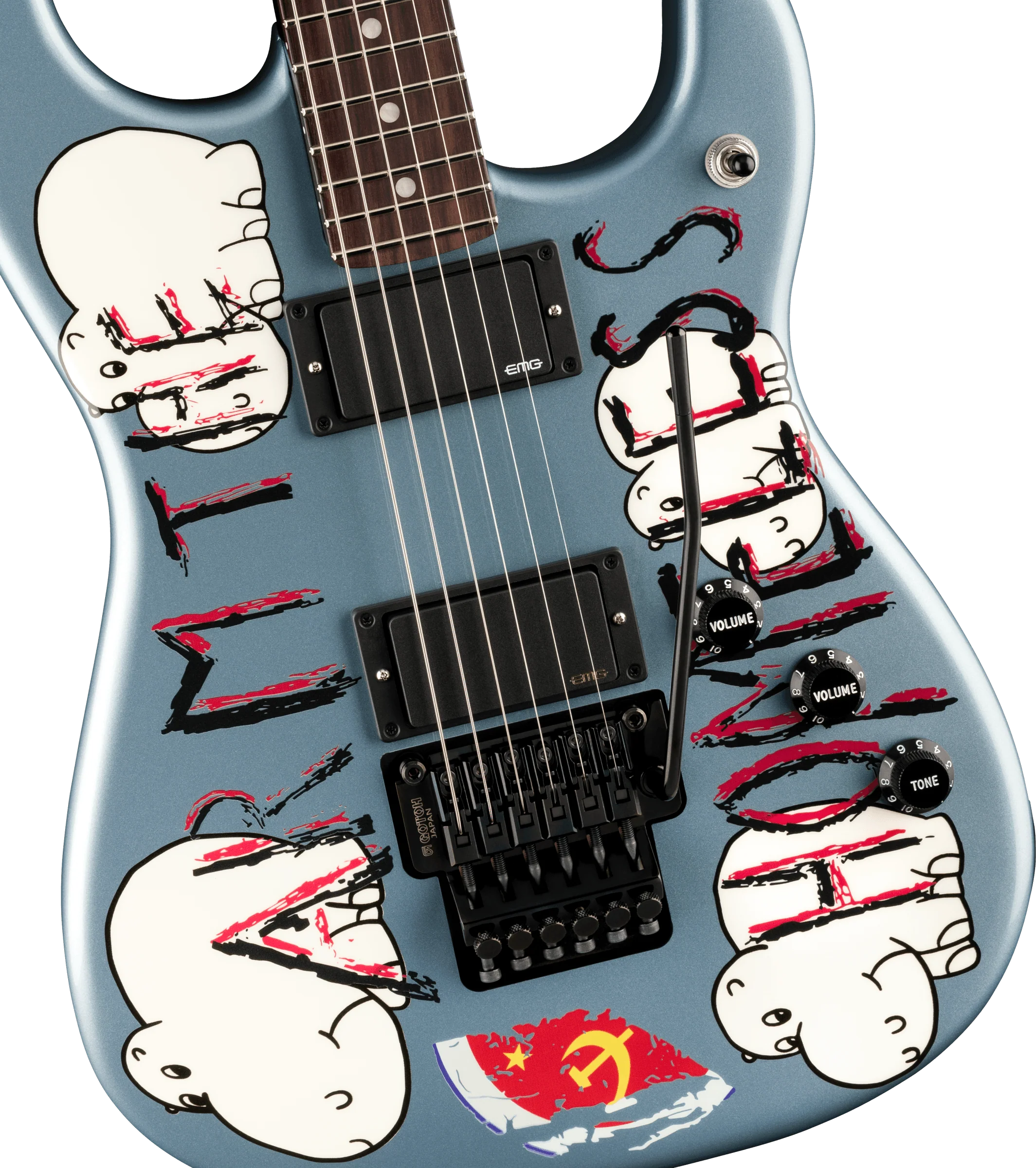 Fender Tom Morello Arm The Homeless Stratocaster - Blue Ice Metallic - Image 6