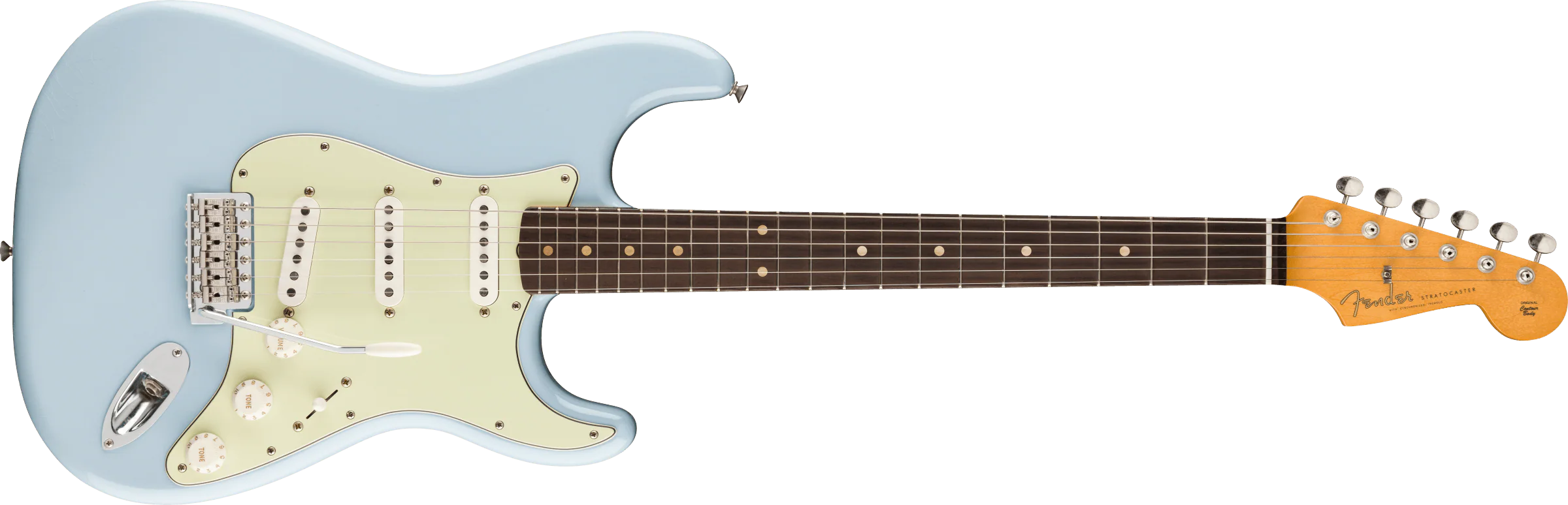 Fender Vintera II Road Worn '60s Stratocaster - Sonic Blue - Image 4