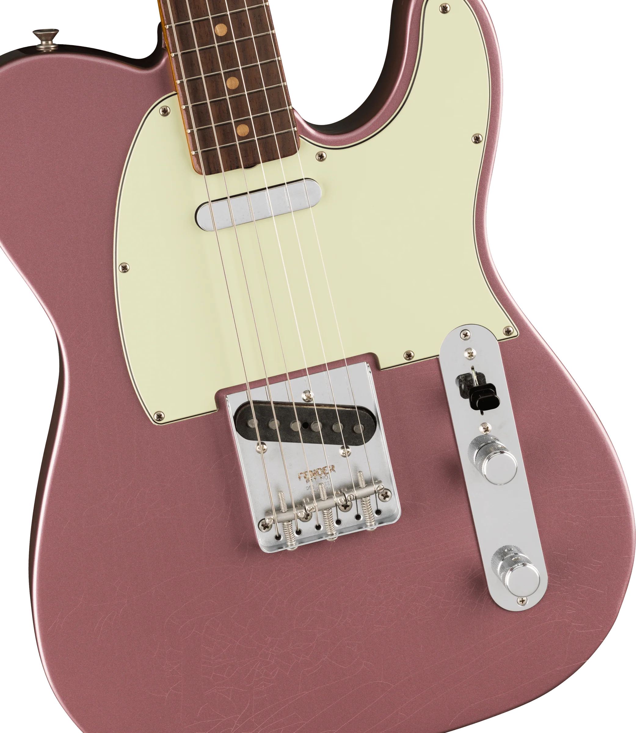 Fender Vintera II Road Worn '60s Telecaster - Burgundy Mist Metallic - Image 6