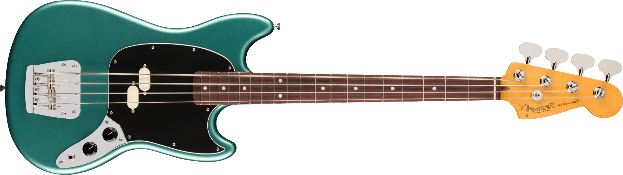 Fender American Professional Classic Mustang Bass - Sherwood Green Metallic - Image 4