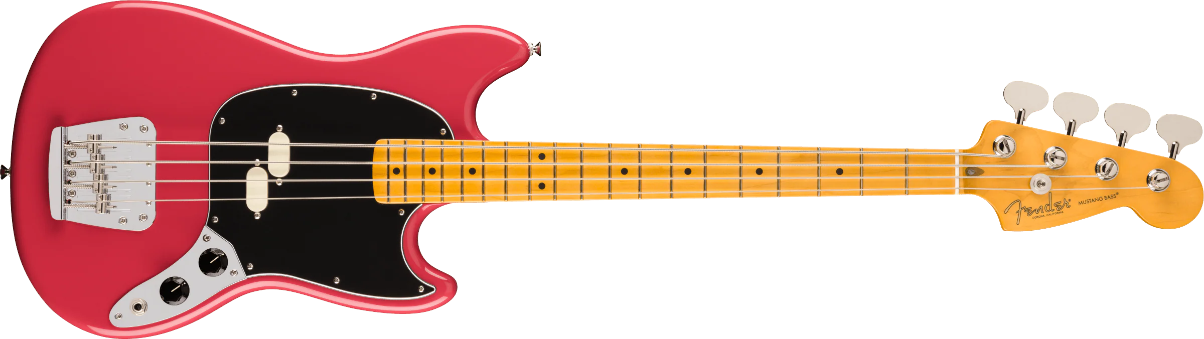 Fender American Professional Classic Mustang Bass - Faded Dakota Red - Image 4