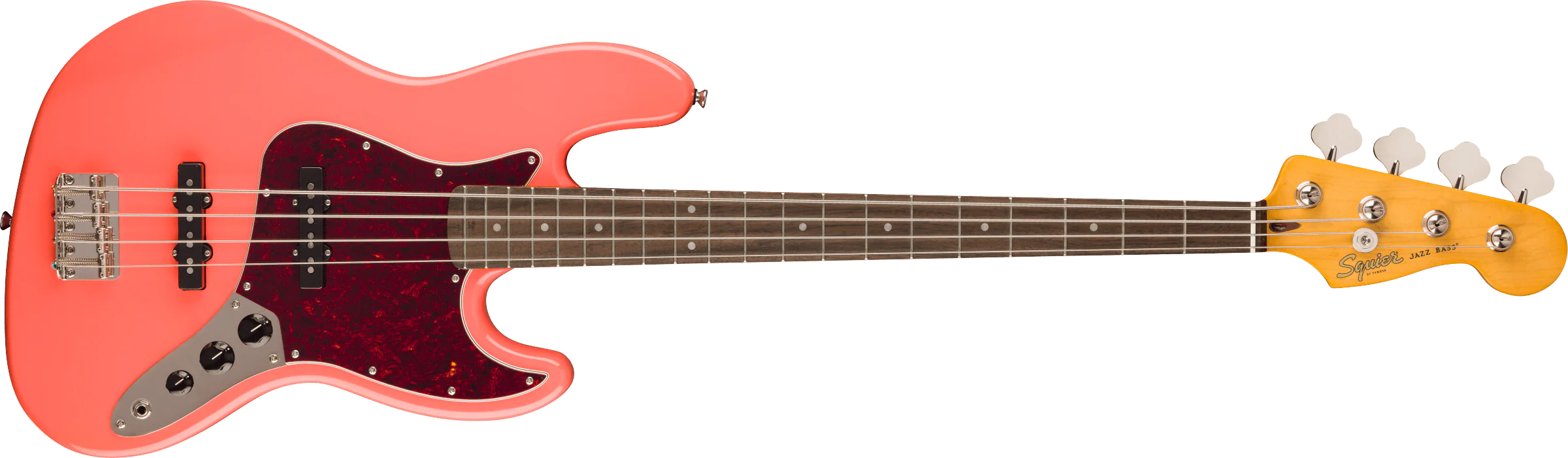 Fender Squier Classic Vibe '60s Jazz Bass - Tahitian Coral - Image 4
