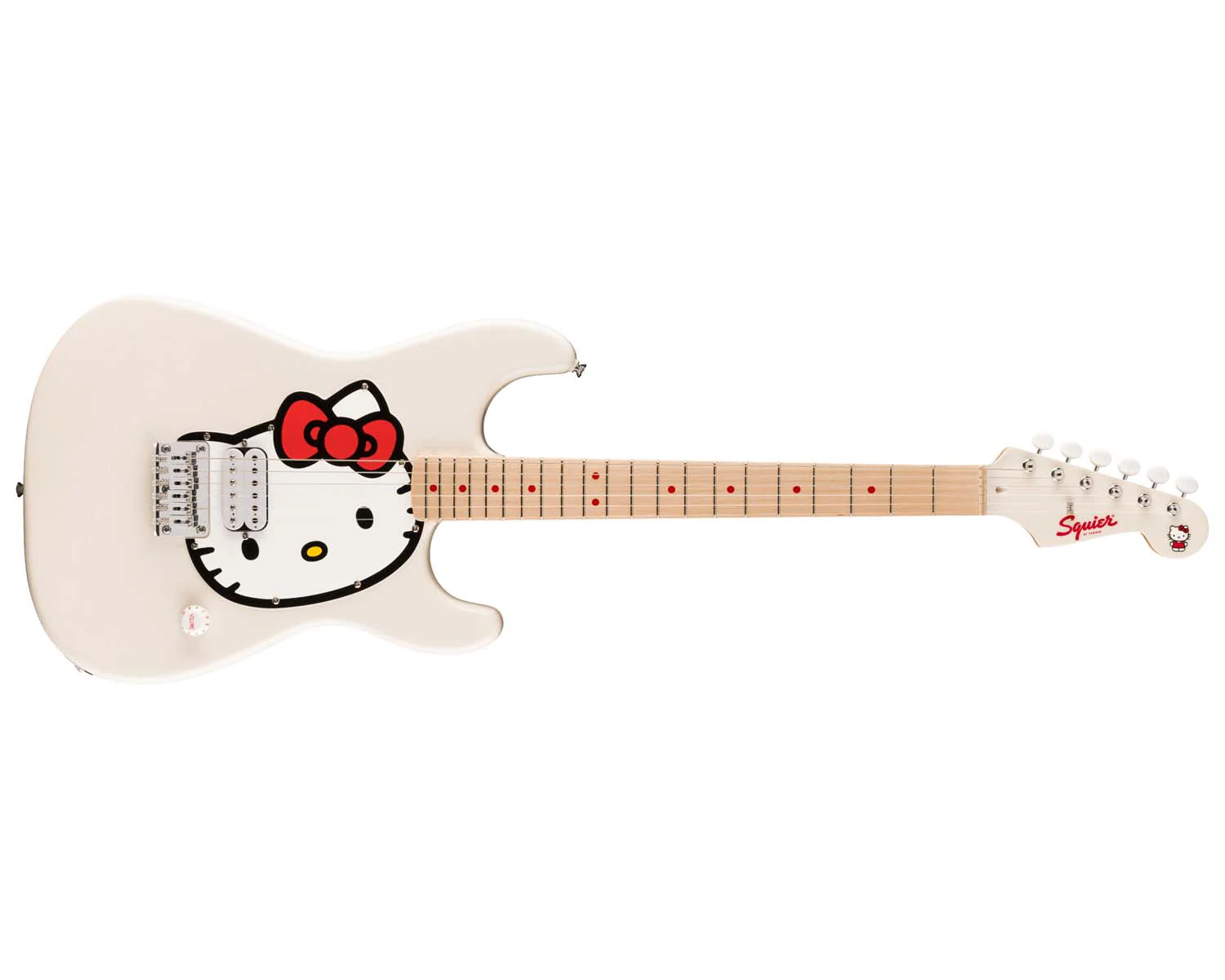 Fender Squier Hello Kitty Stratocaster - White - Image 3