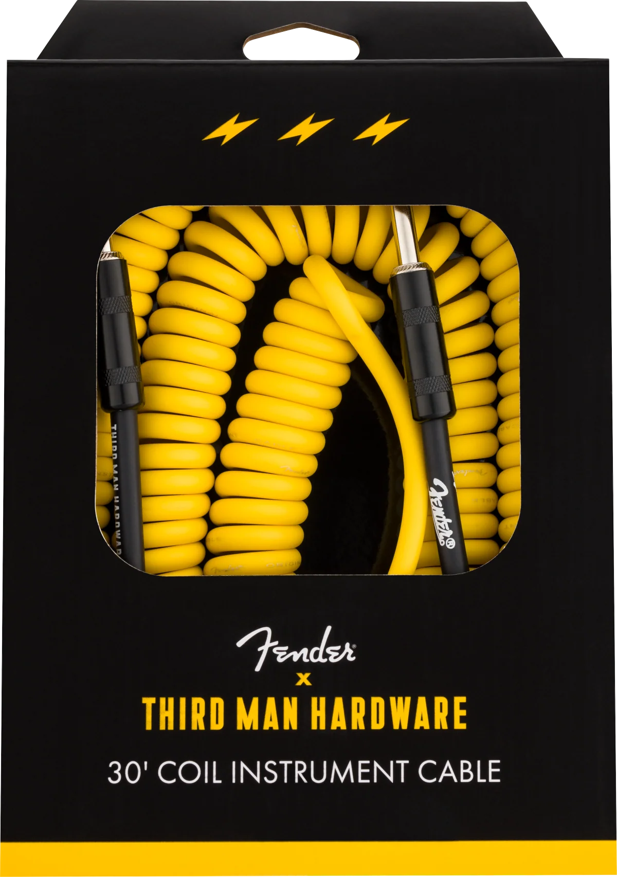 Fender 30' Coil Cable Fender x Third Man Hardware - Yellow - Image 2