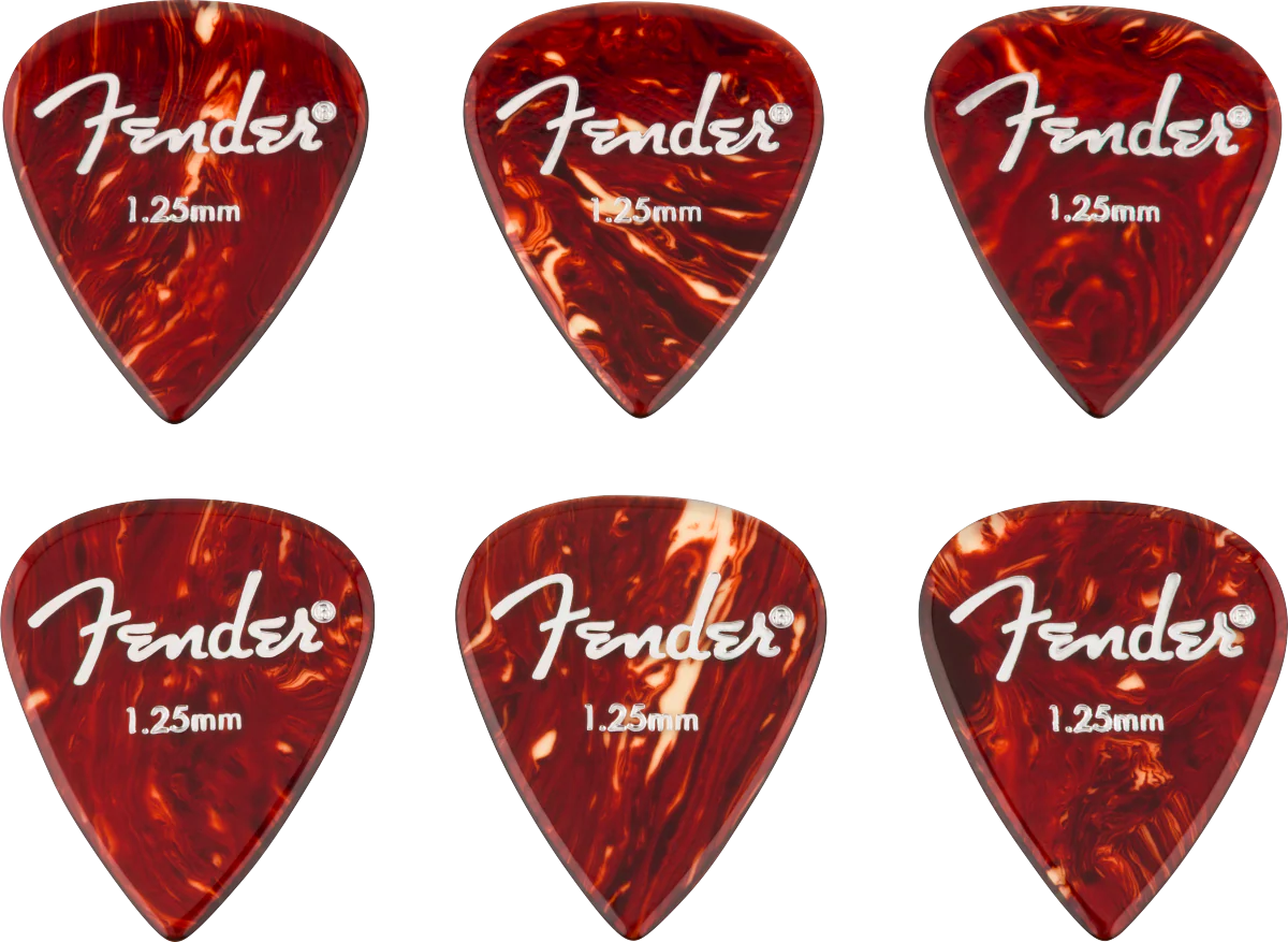 Fender Aero Acrylic Picks 6-count 1.25mm - Image 3