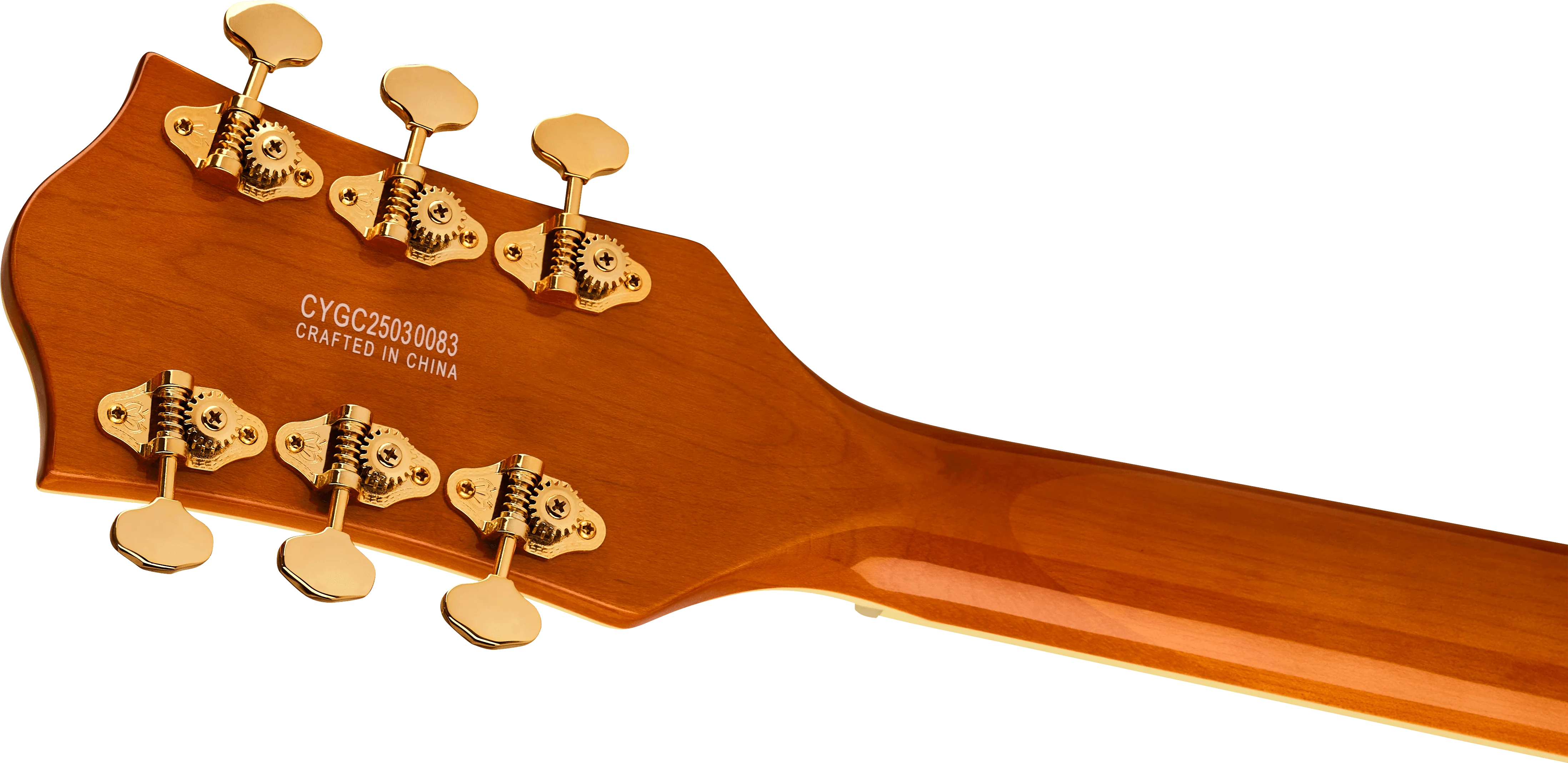 Gretsch Synchromatic Nashville Hollow Body Single-Cut with Bigsby Ebony Fingerboard - Orange Stain - Image 3