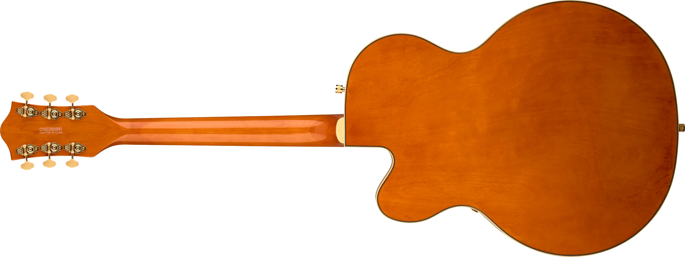 Gretsch Synchromatic Nashville Hollow Body Single-Cut with Bigsby Ebony Fingerboard - Orange Stain - Image 5