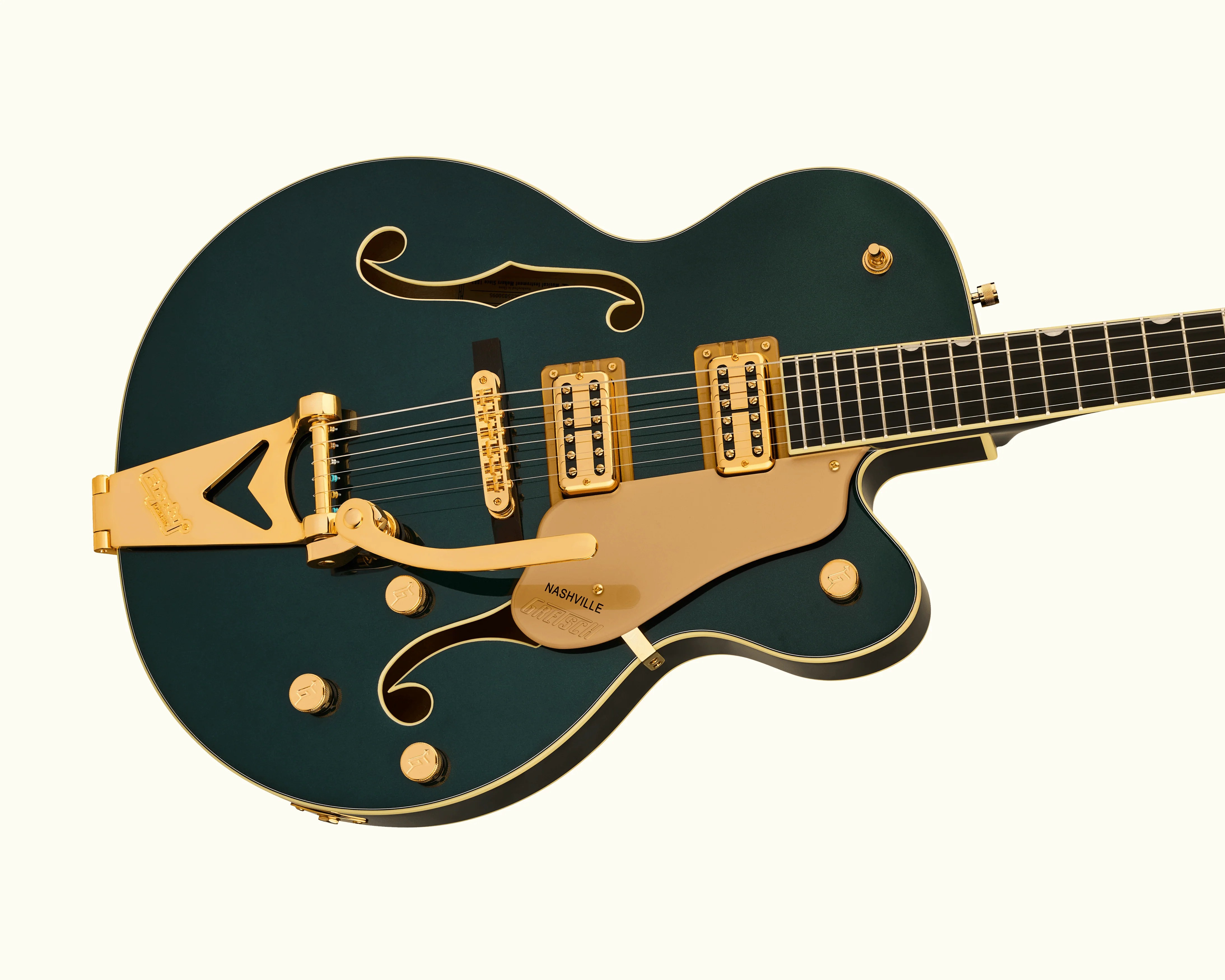 Gretsch Synchromatic Nashville Hollow Body Single-Cut with Bigsby Ebony Fingerboard - Cadillac Green