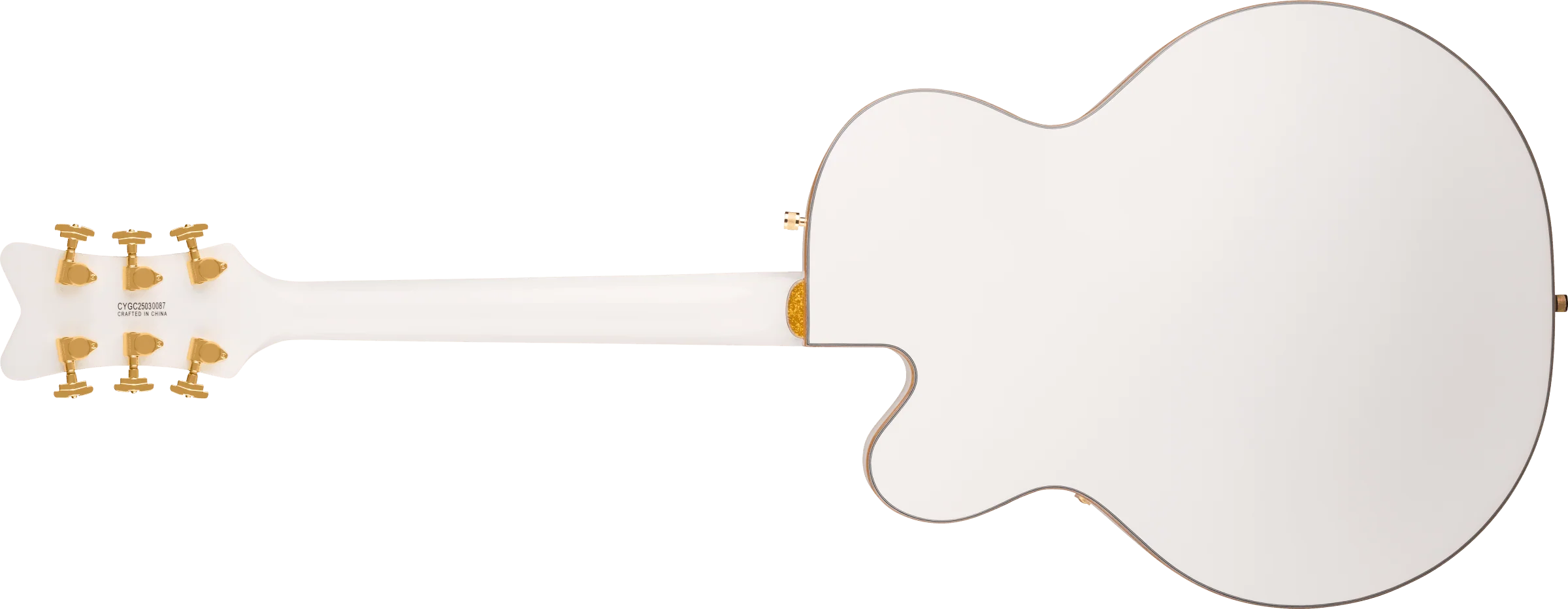 Gretsch Synchromatic Falcon Hollow Body Single-Cut with Bigsby Ebony Fingerboard - Snowcrest White - Image 5