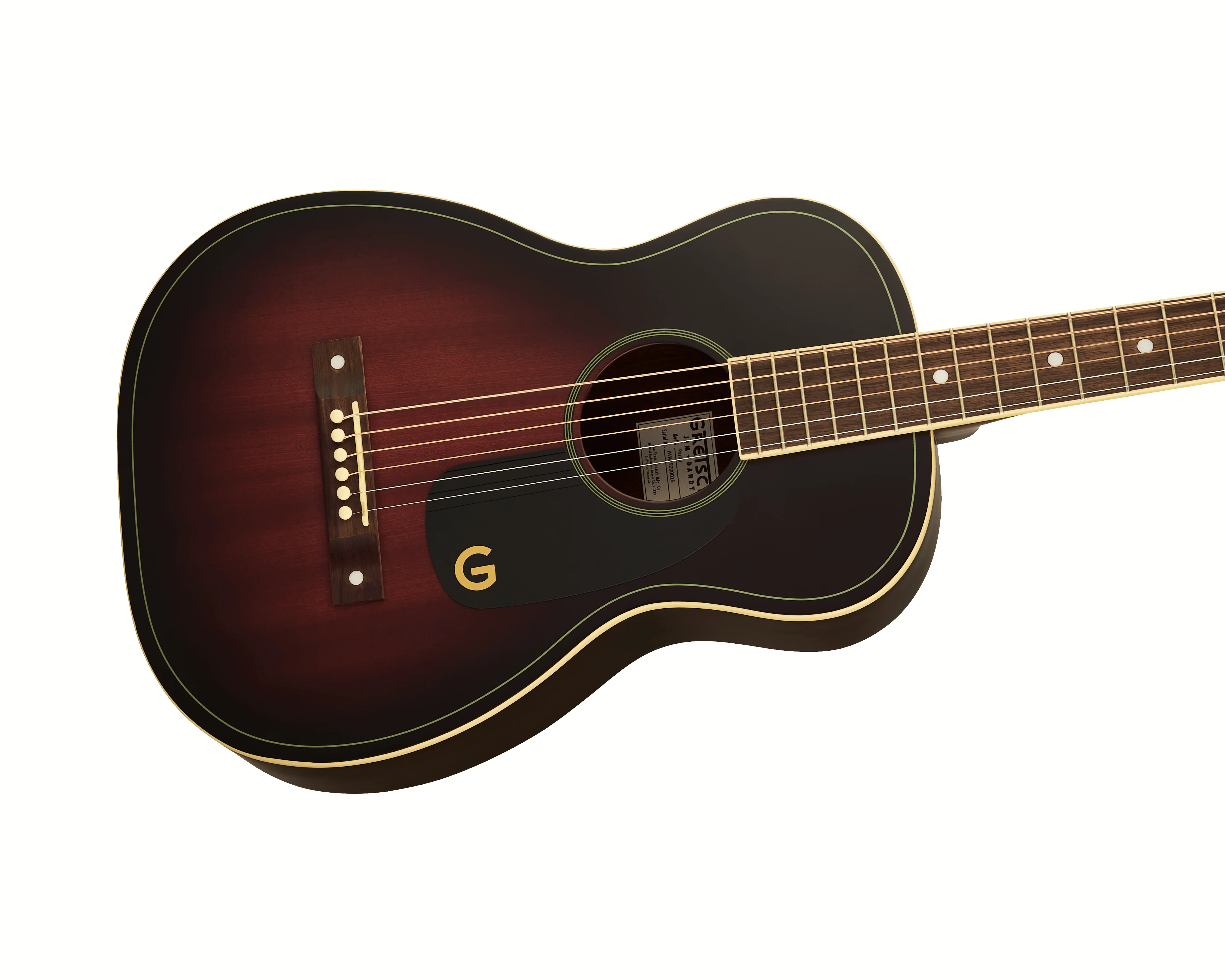 Gretsch Jim Dandy Parlour Walnut - Deep Cherry Burst