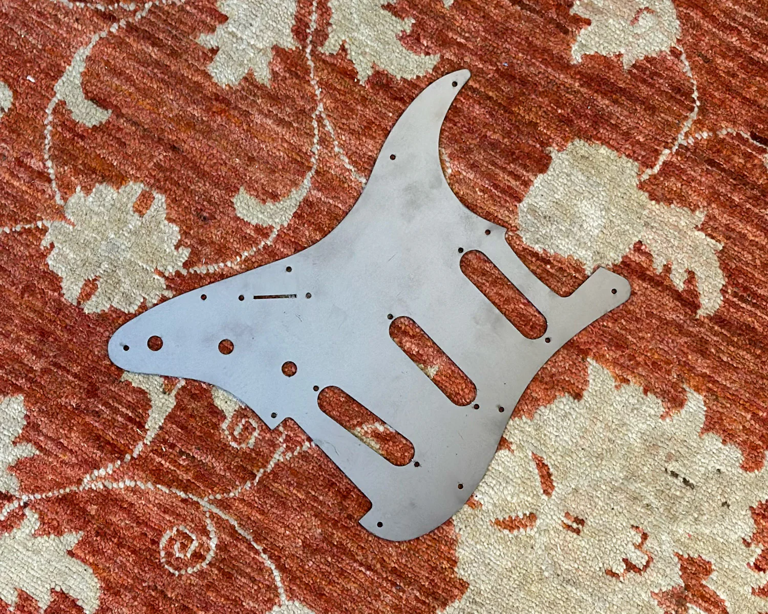 Billy Hill Custom Stratocaster Laser Cut Steel Pickguard Prototype - Image 2