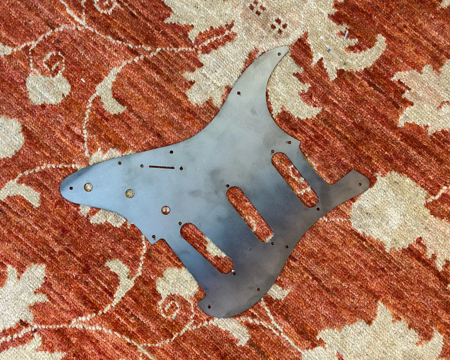 Billy Hill Custom Stratocaster Laser Cut Steel Pickguard Prototype - Image 2