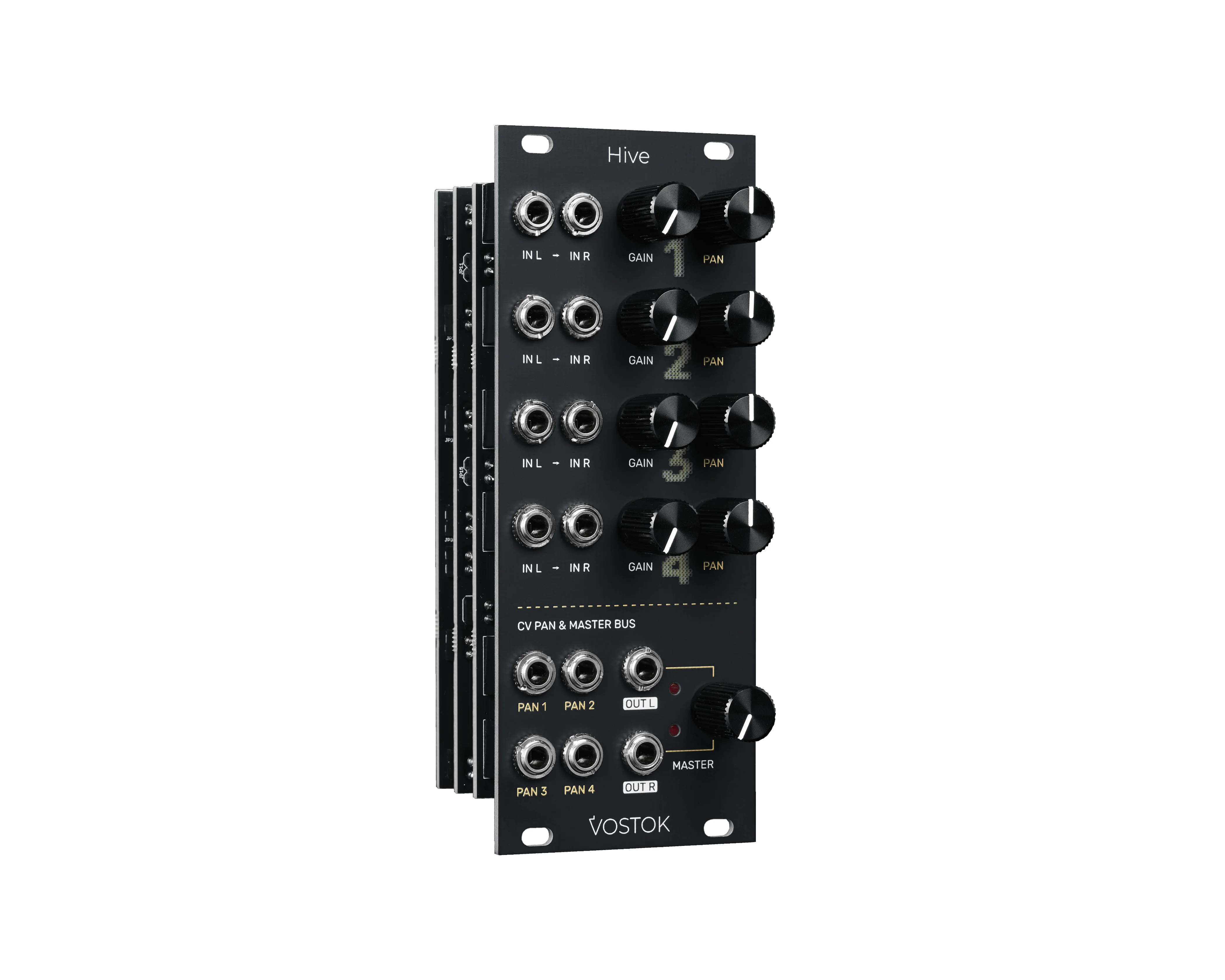 Vostok Instruments Hive Four-Channel Stereo Eurorack Mixer