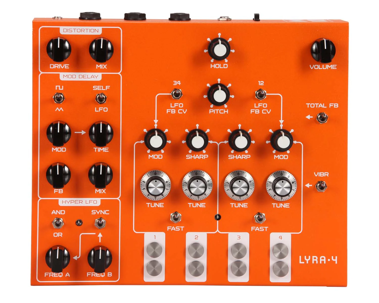 Soma Laboratory Lyra-4 Organismic Synthesizer - Orange