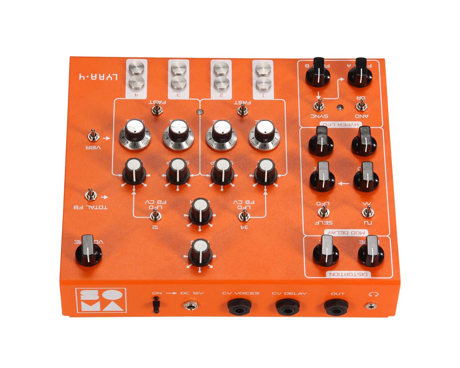Soma Laboratory Lyra-4 Organismic Synthesizer - Orange - Image 5