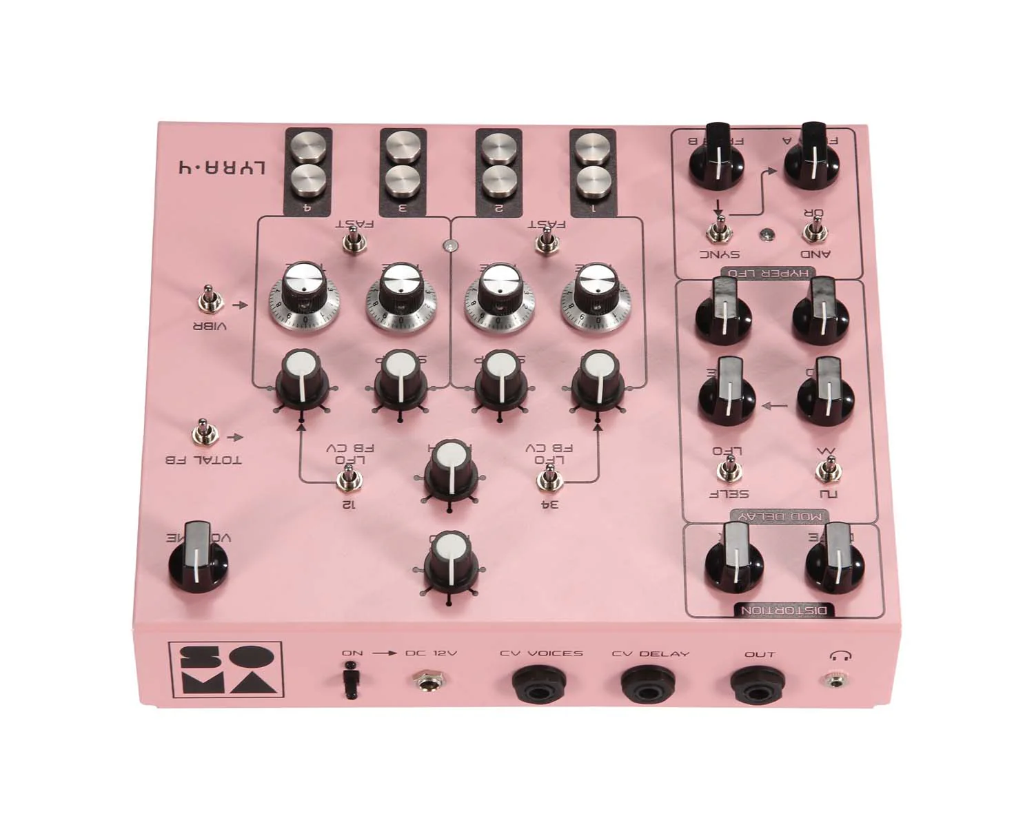 Soma Laboratory Lyra-4 Organismic Synthesizer - Calm Baker Pink - Image 5