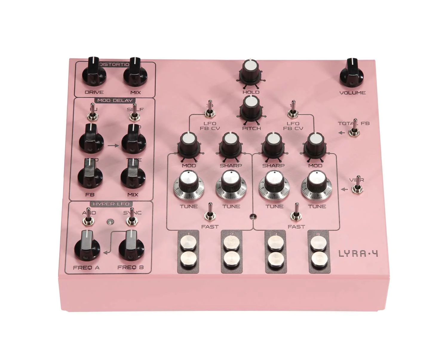 Soma Laboratory Lyra-4 Organismic Synthesizer - Calm Baker Pink - Image 6