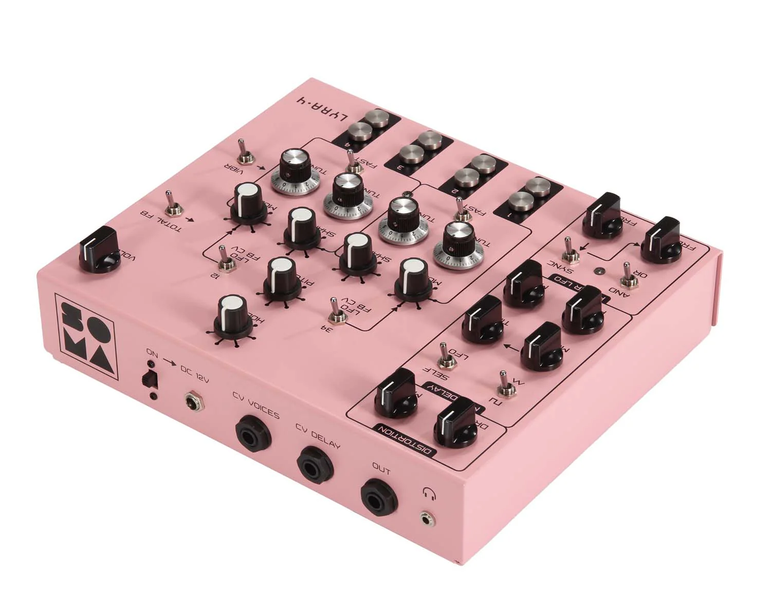 Soma Laboratory Lyra-4 Organismic Synthesizer - Calm Baker Pink - Image 7