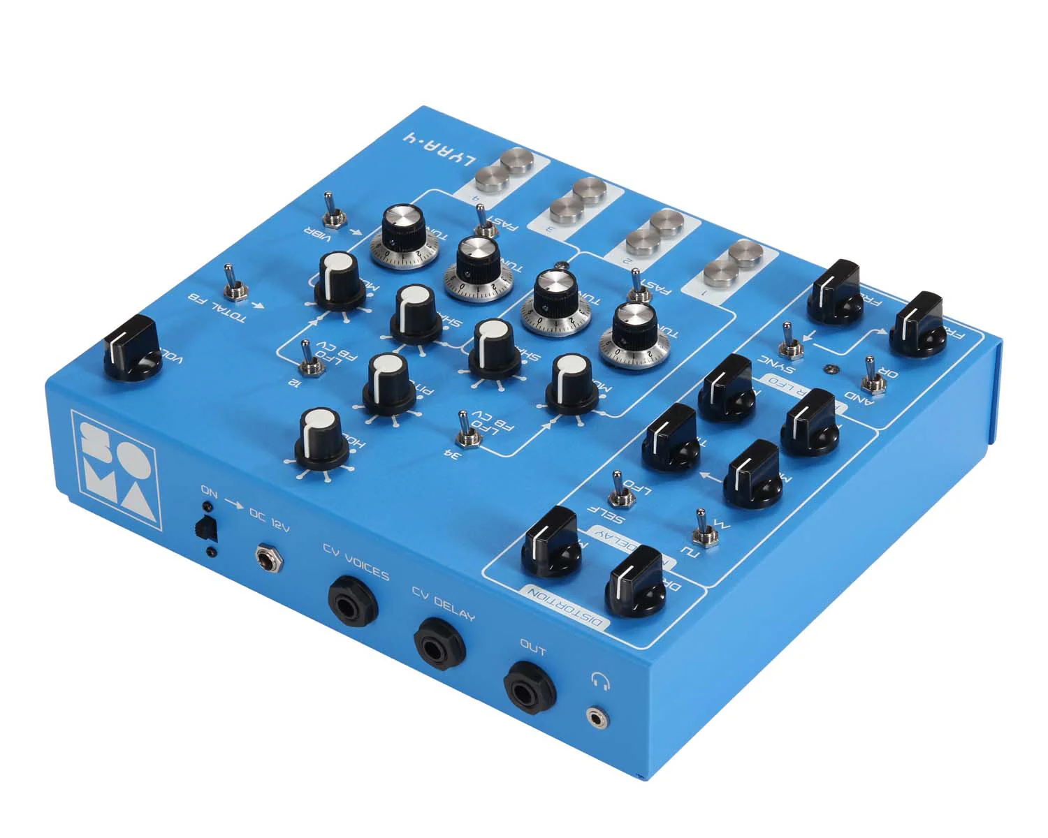 Soma Laboratory LYRA-4 Organismic Synthesizer - Zanzibar Blue - Image 3