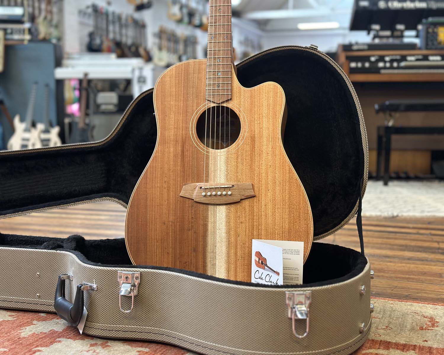 Cole Clark FL2EC-BLBL Acoustic Guitar - Image 11