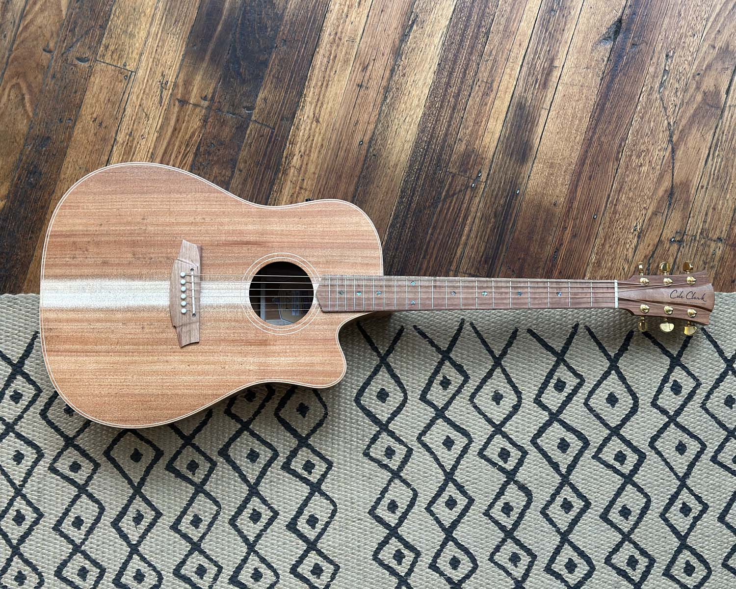 Cole Clark FL2EC-BLBL Acoustic Guitar - Image 2