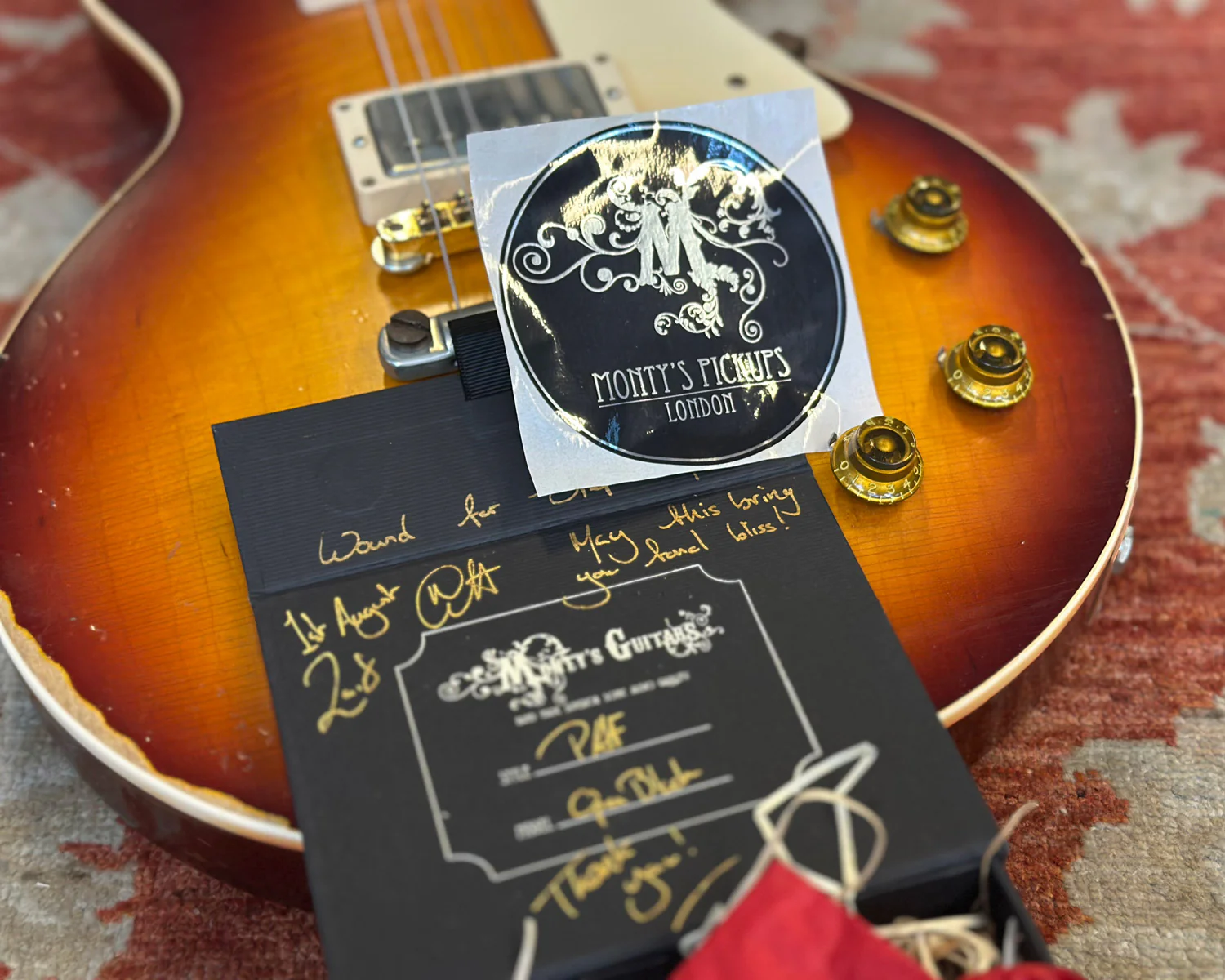 Gibson Custom Collectors Choice 1960 Reissue Les Paul Standard CC #7 - "John Shanks" w/ OHSC - Modified with Patent # T-Top + Monty PAF (097/300) - Image 15