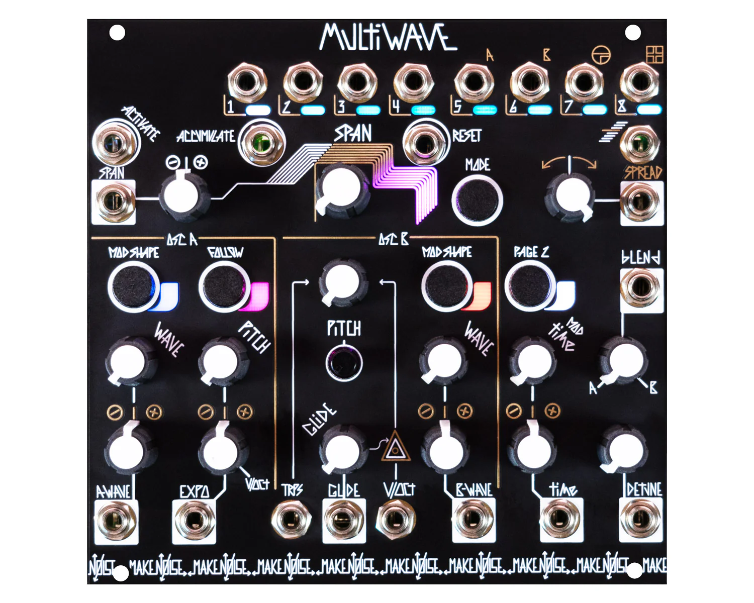 Make Noise MultiWAVE Eight Channel Dual Wavetable Oscillator
