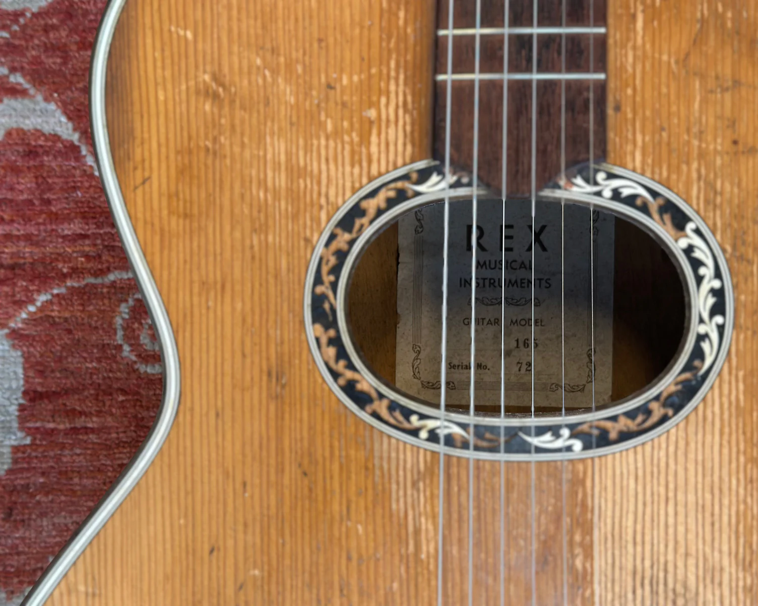 Rex 'Model 165' Jumbo Flat Top - Made in Italy - Image 9