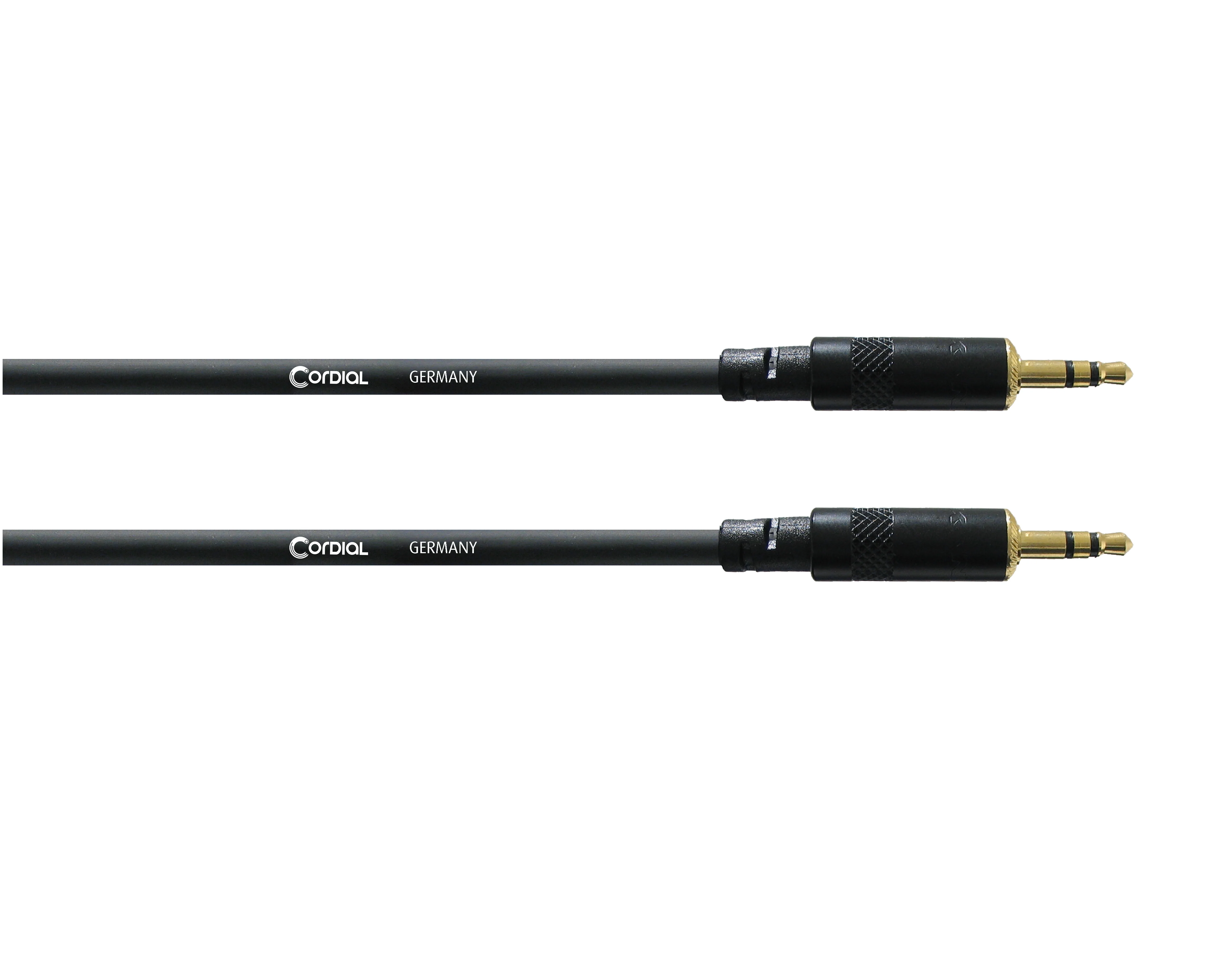 Cordial Essentials REAN 2x Plug 3.5mm Stereo Gold (3m)