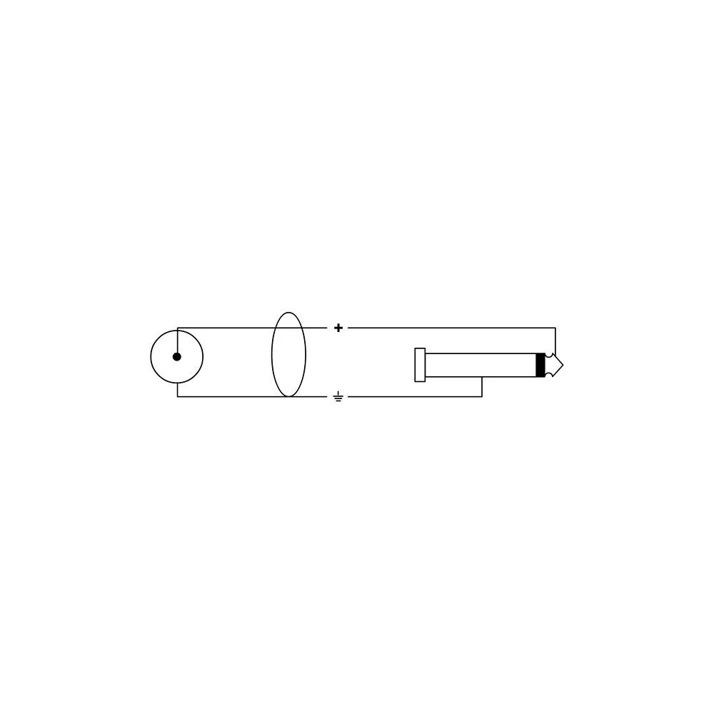 Cordial Essentials REAN 2x 6.3mm Mono Gold to RCA Gold (0.9m\3ft) - Image 2