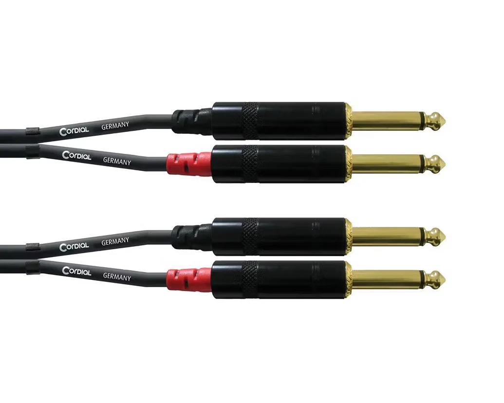 Cordial Essentials REAN 2x 6.3mm Mono Gold to 6.3mm Mono Gold (3m)