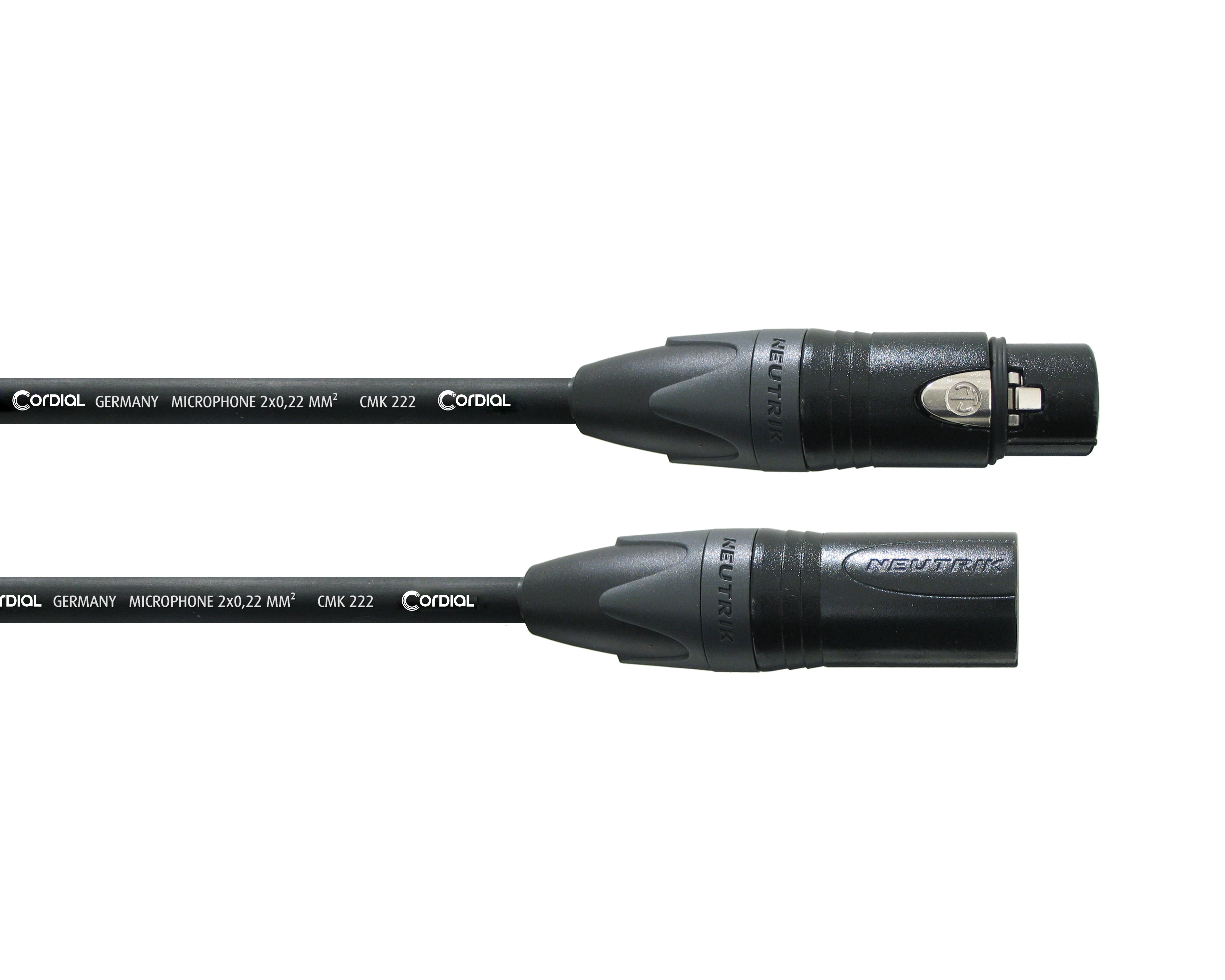Cordial Select NEUTRIK XLR Female Black to XLR Male Black (1m)