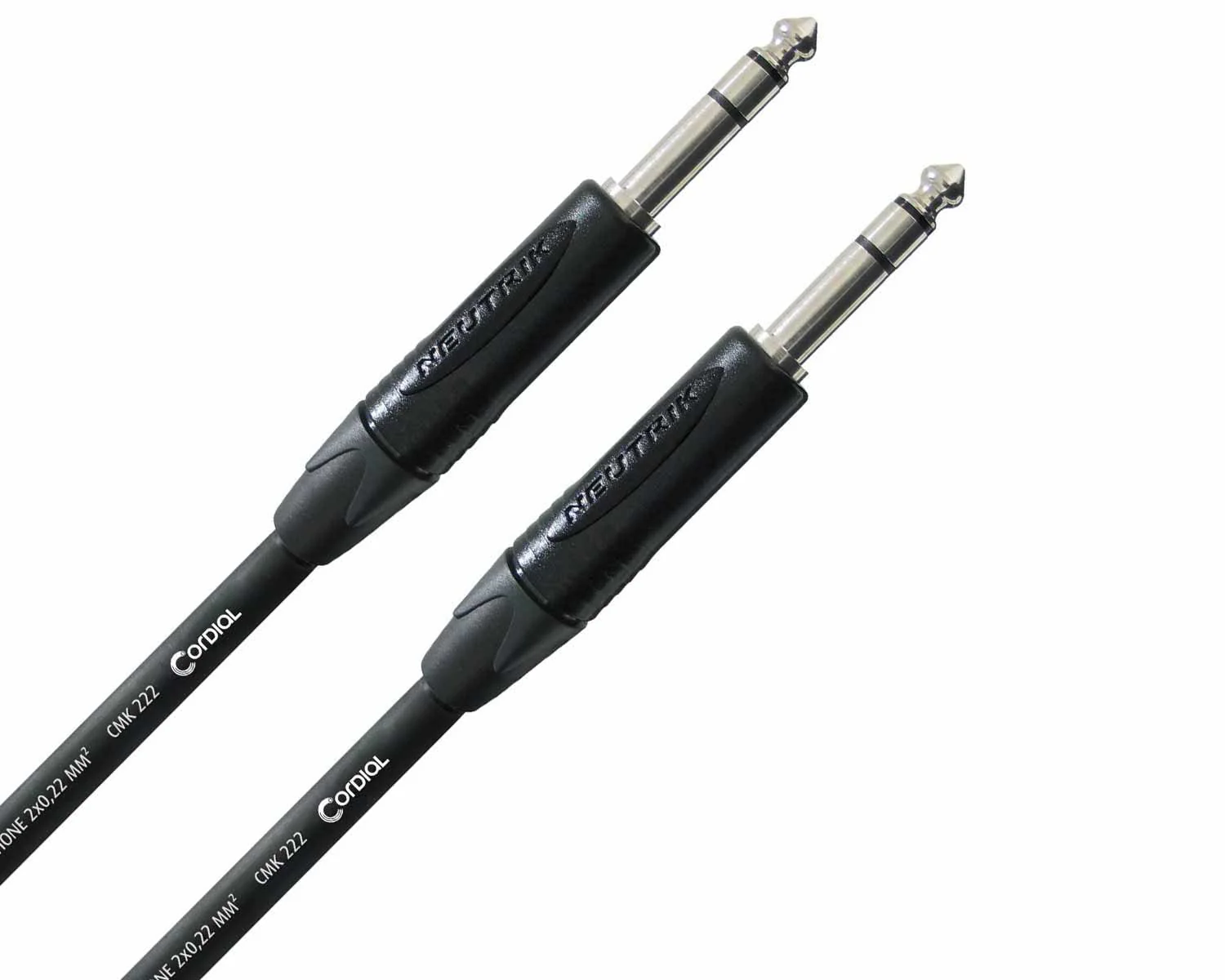 Cordial Select NEUTRIK 2 x 6.3mm Stereo Black (5m)