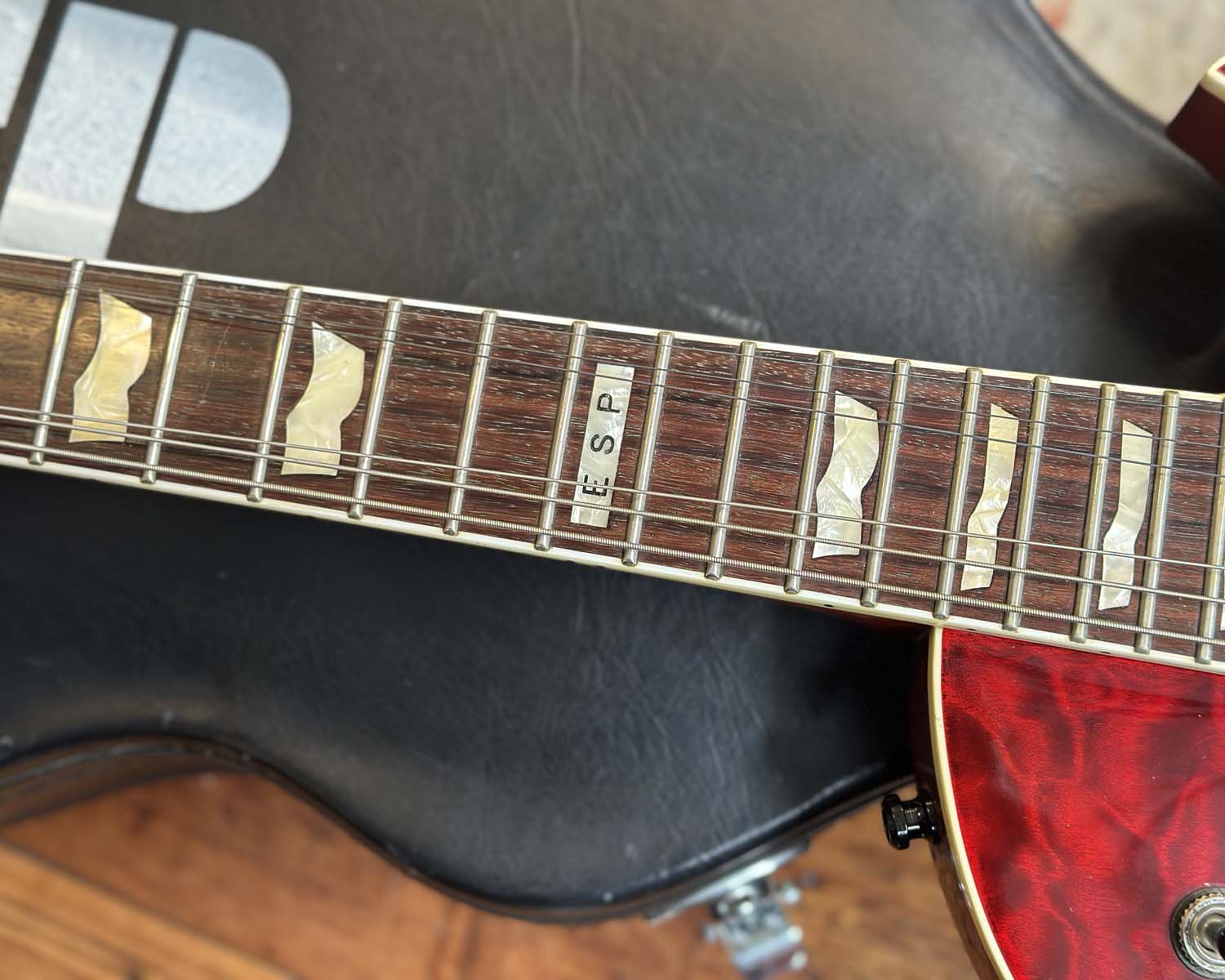 2003 ESP Eclipse II Standard Series QM (4-Knob) w/ OHSC - See-Thru Black Cherry - Image 13