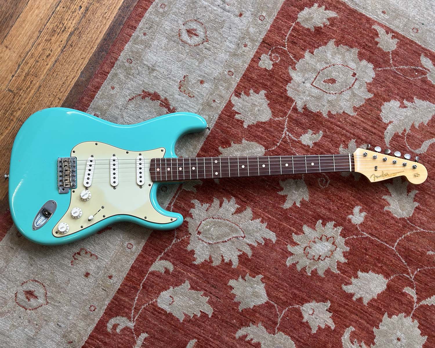 2002 Fender Custom Shop 1960 Stratocaster Relic - Seafoam Green w/OHSC - Image 3