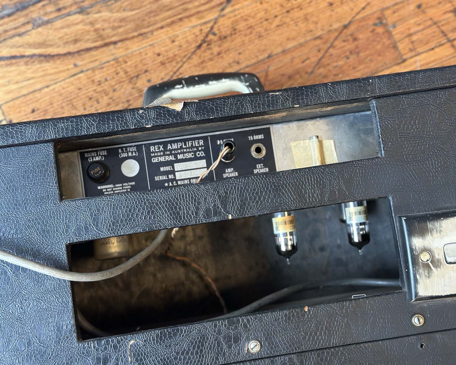 1960s Rex Bass King BA200A 1x12" 20 Watt Valve Combo - Made in Australia - Image 7