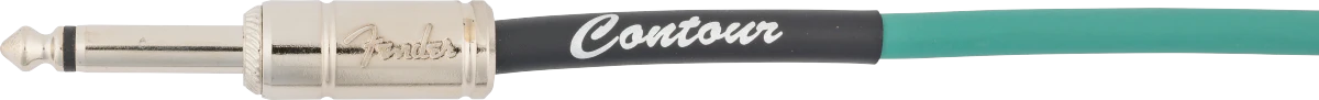Fender Contour Instrument Cable Sherwood Green 10' - Image 3