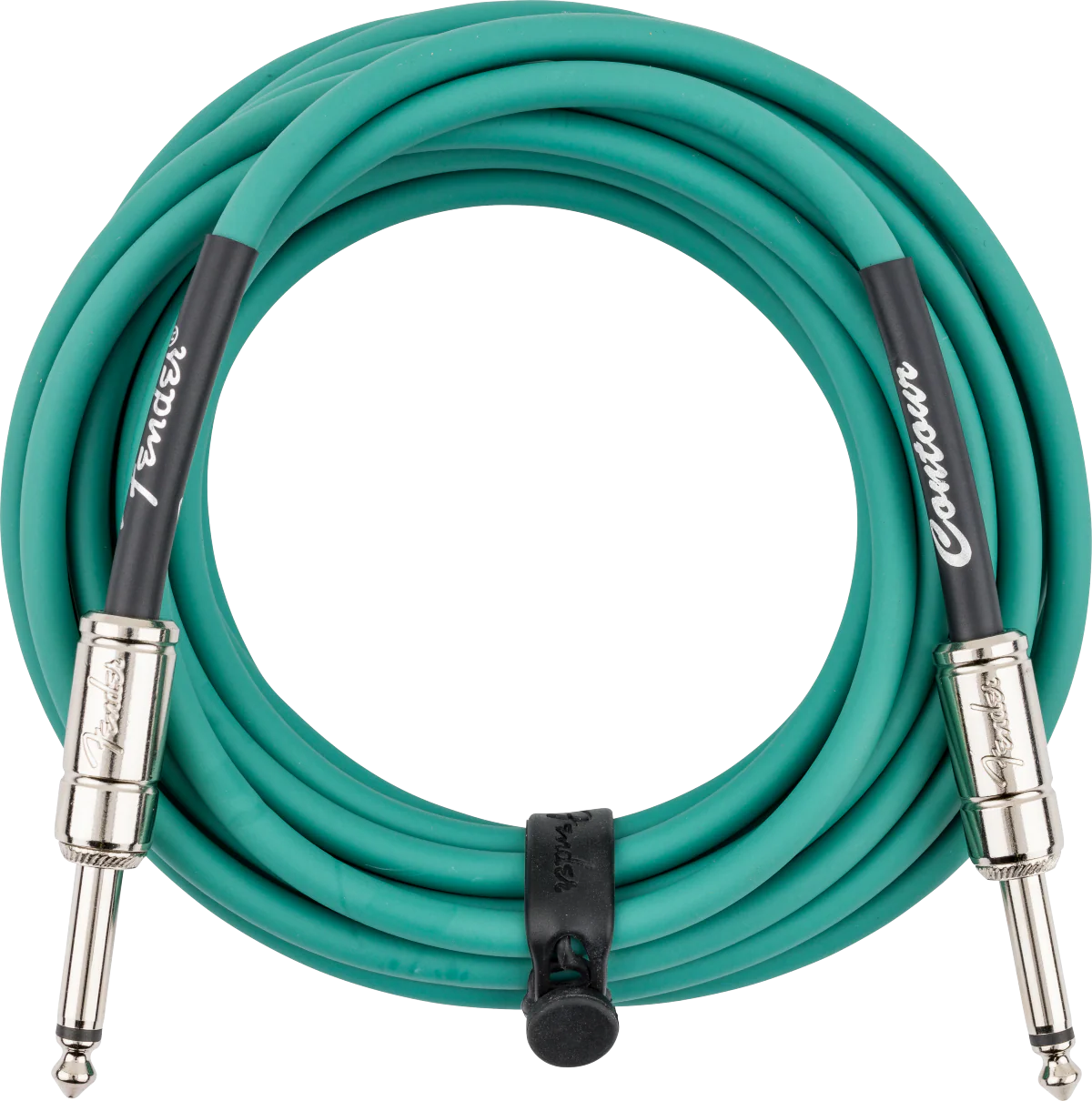 Fender Contour Instrument Cable Sherwood Green 18.6' - Image 2