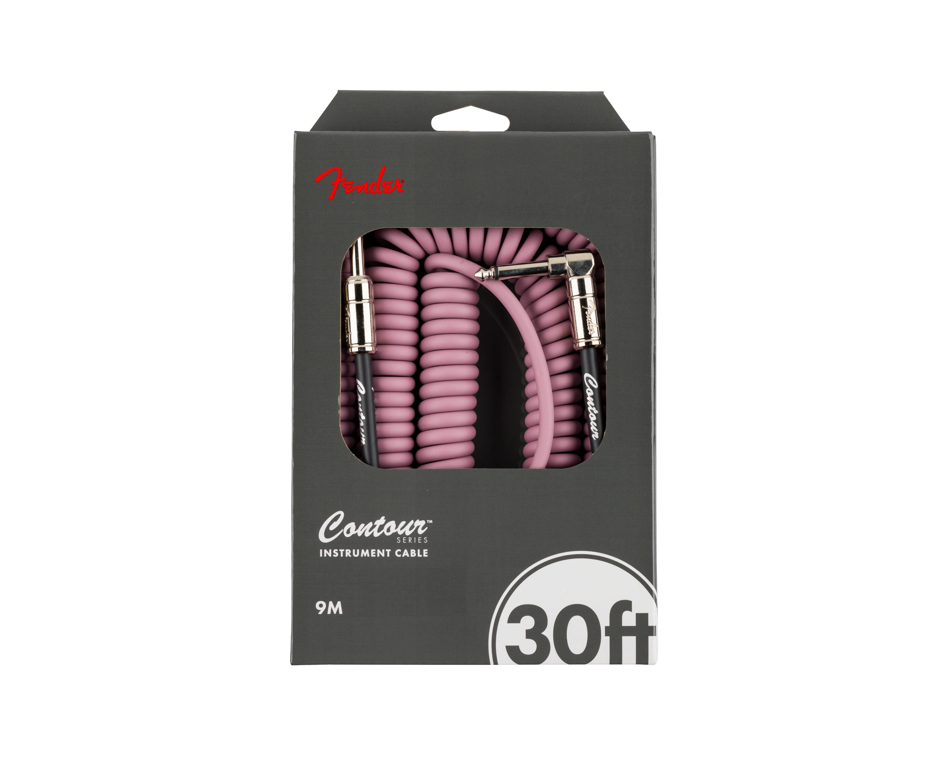 Fender Contour 30' Coiled Cable Burgundy Mist
