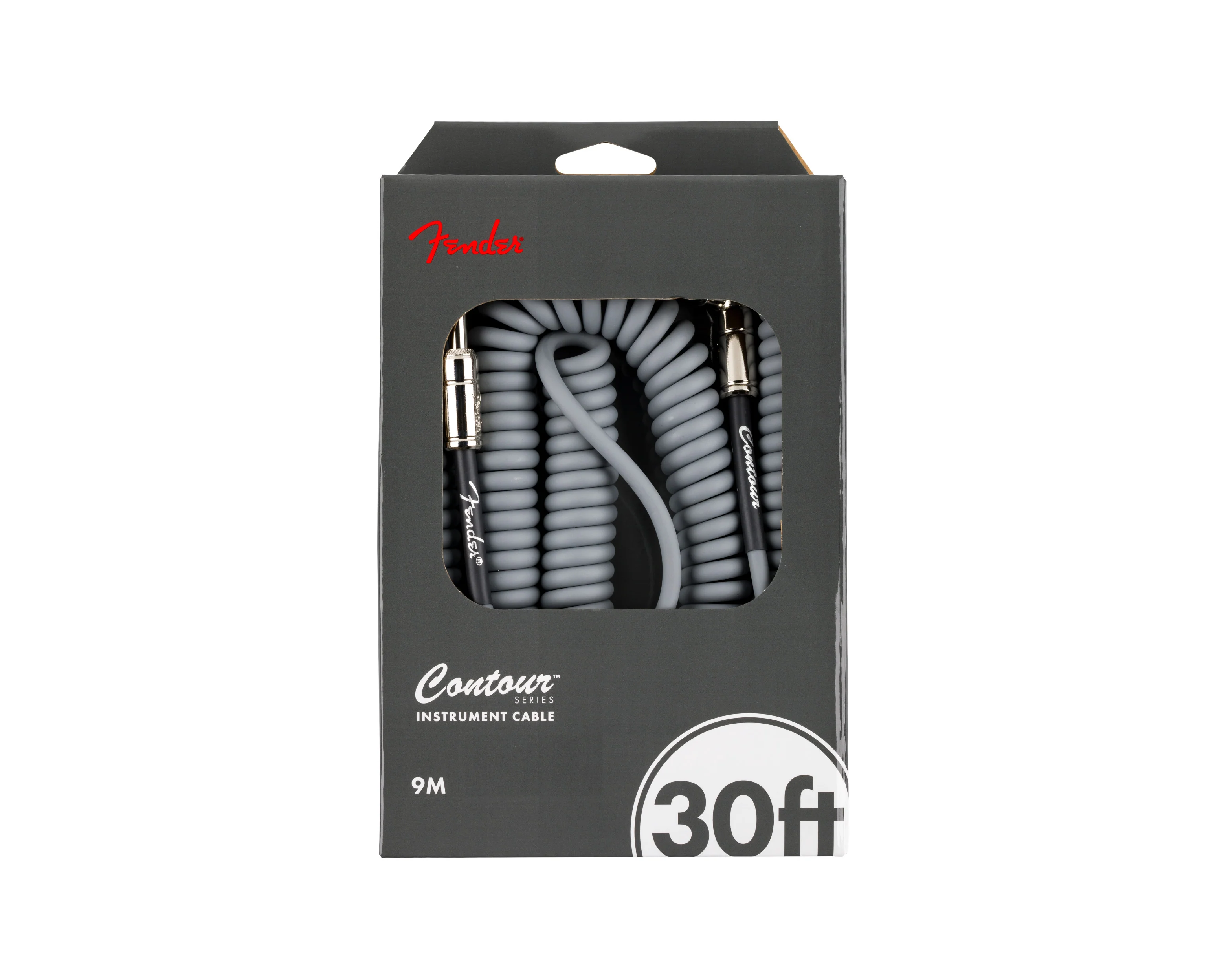 Fender Contour 30' Coiled Cable Inca Silver