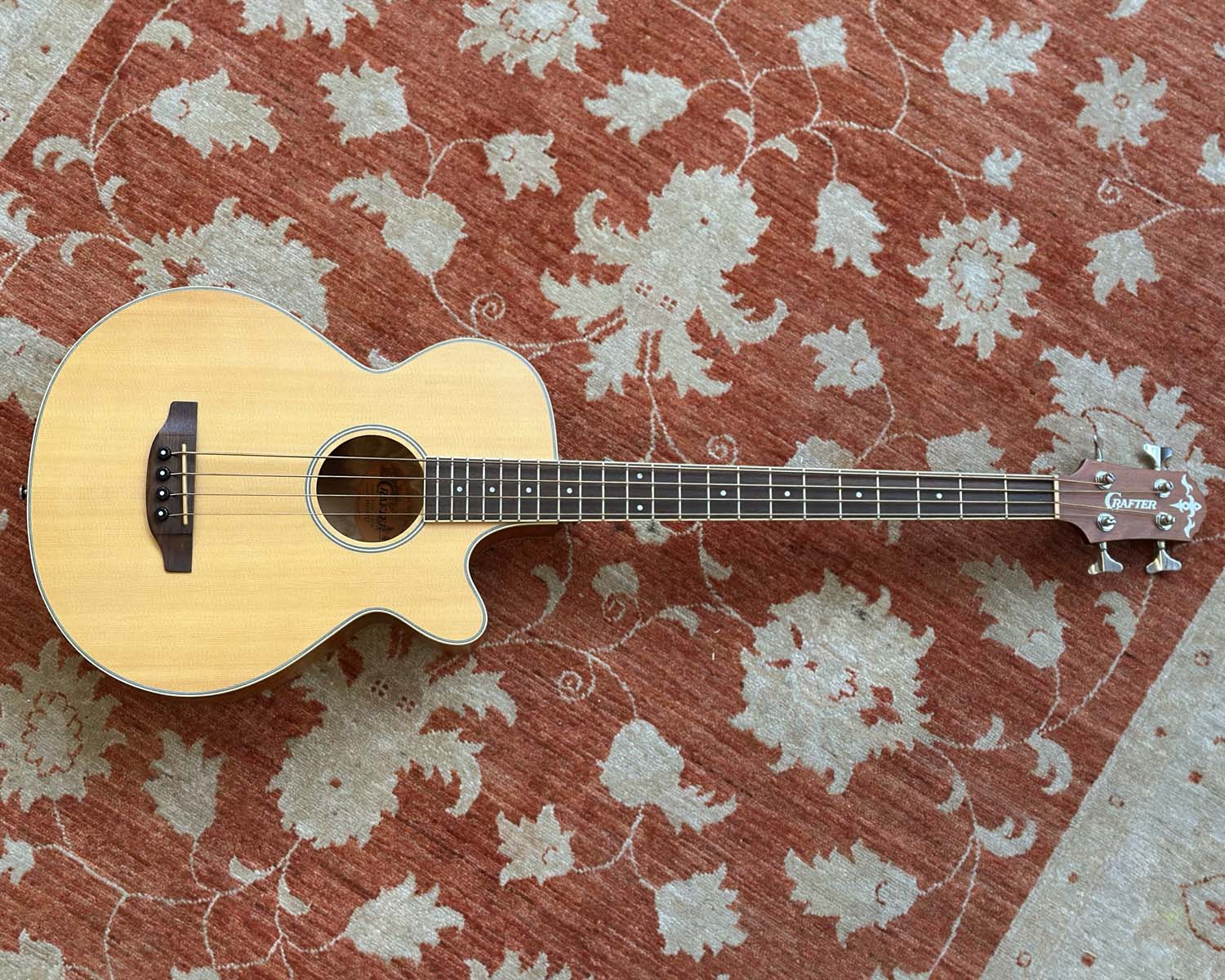 Crafter BA400EQ/N Acoustic Electric Bass Guitar - Image 3