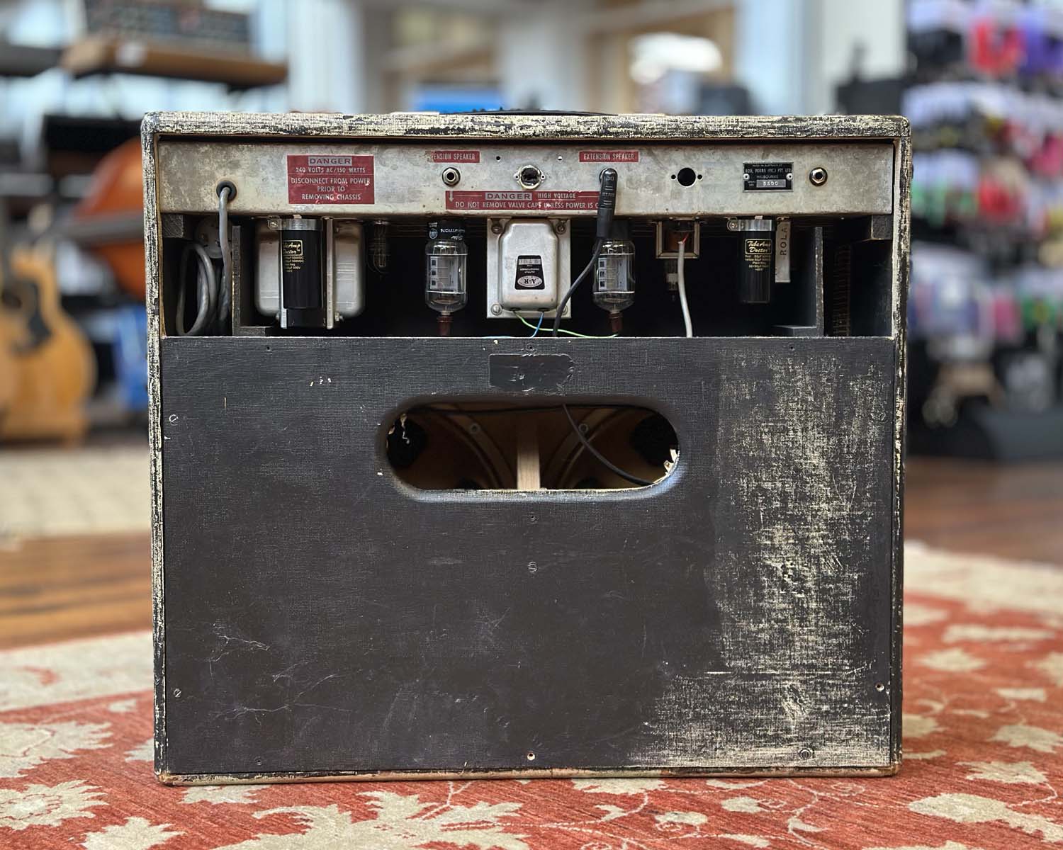 Vintage '60s Goldentone 1755 40 Watt 2x12" Guitar Amplifier loaded with Celestion Gold Alnico Speakers - Image 4