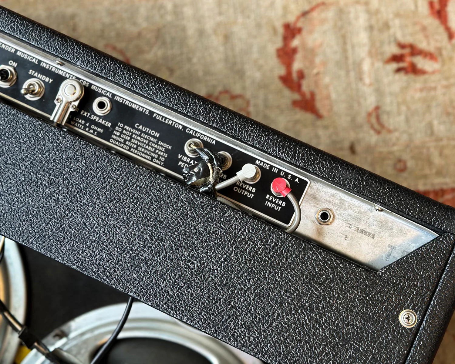 1975 Fender Twin Reverb Valve Amplifier - Image 3